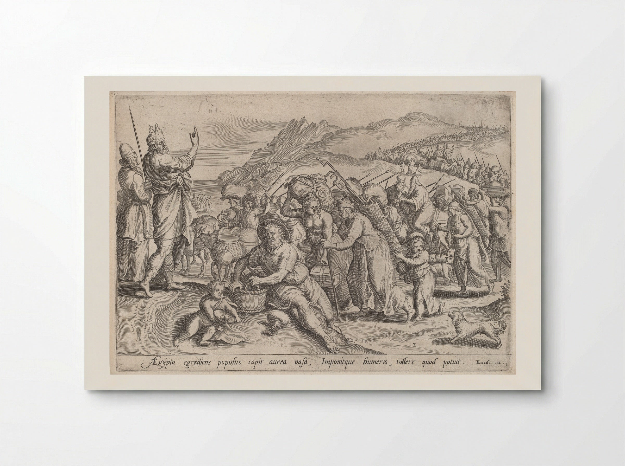 The Exodus from Egypt - Johann Sadeler I - Poster