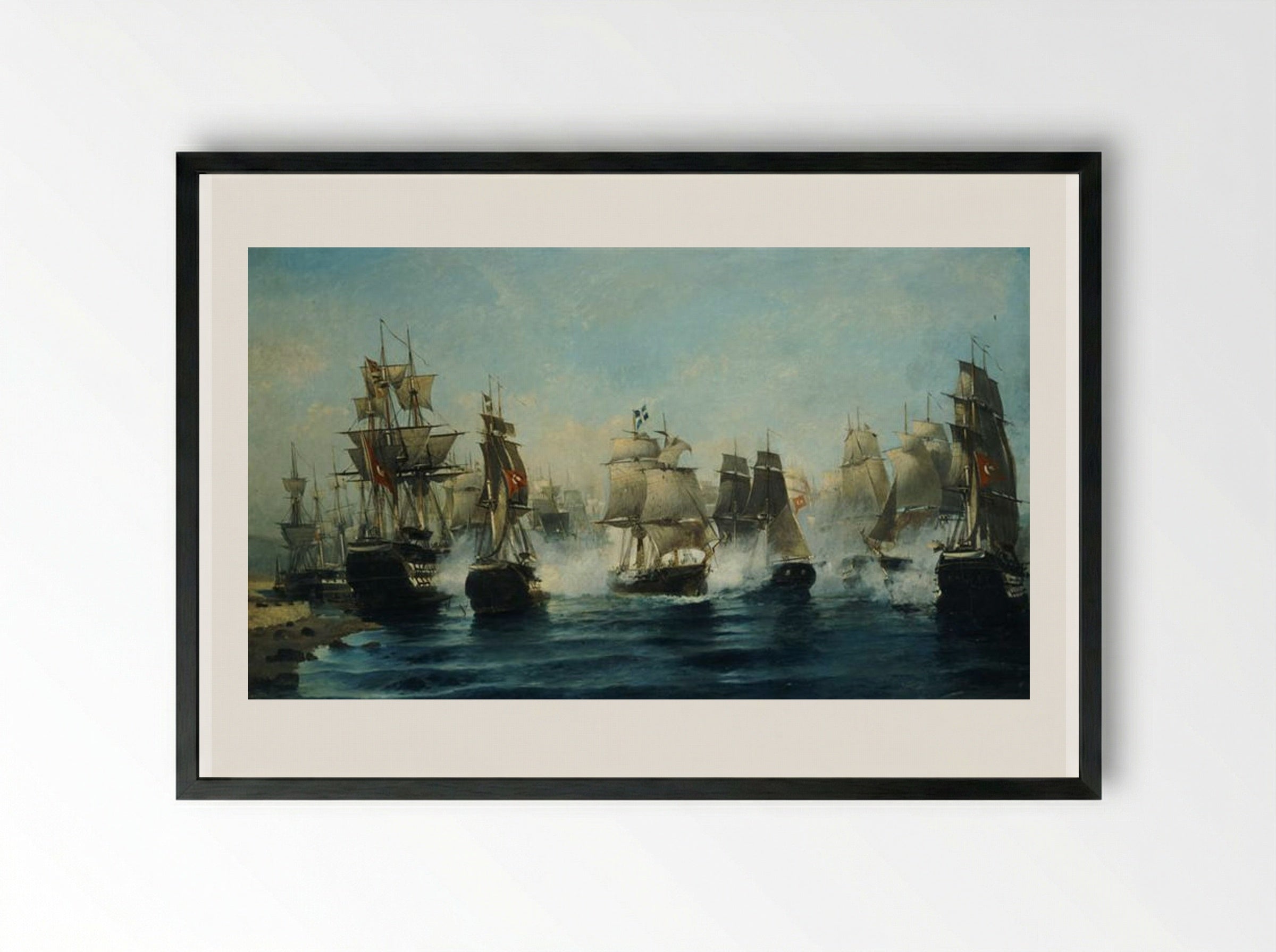 The Exodus of Ares - Konstantinos Volanakis - Framed Print Black