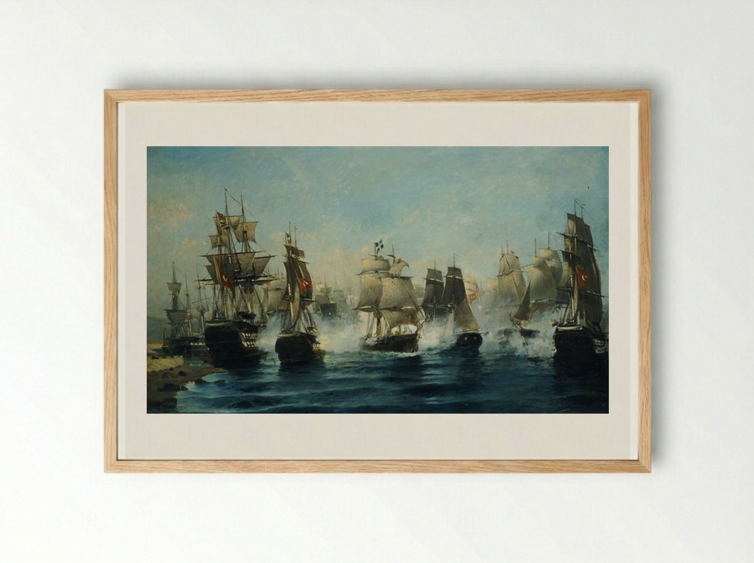 The Exodus of Ares - Konstantinos Volanakis - Framed Print Wood