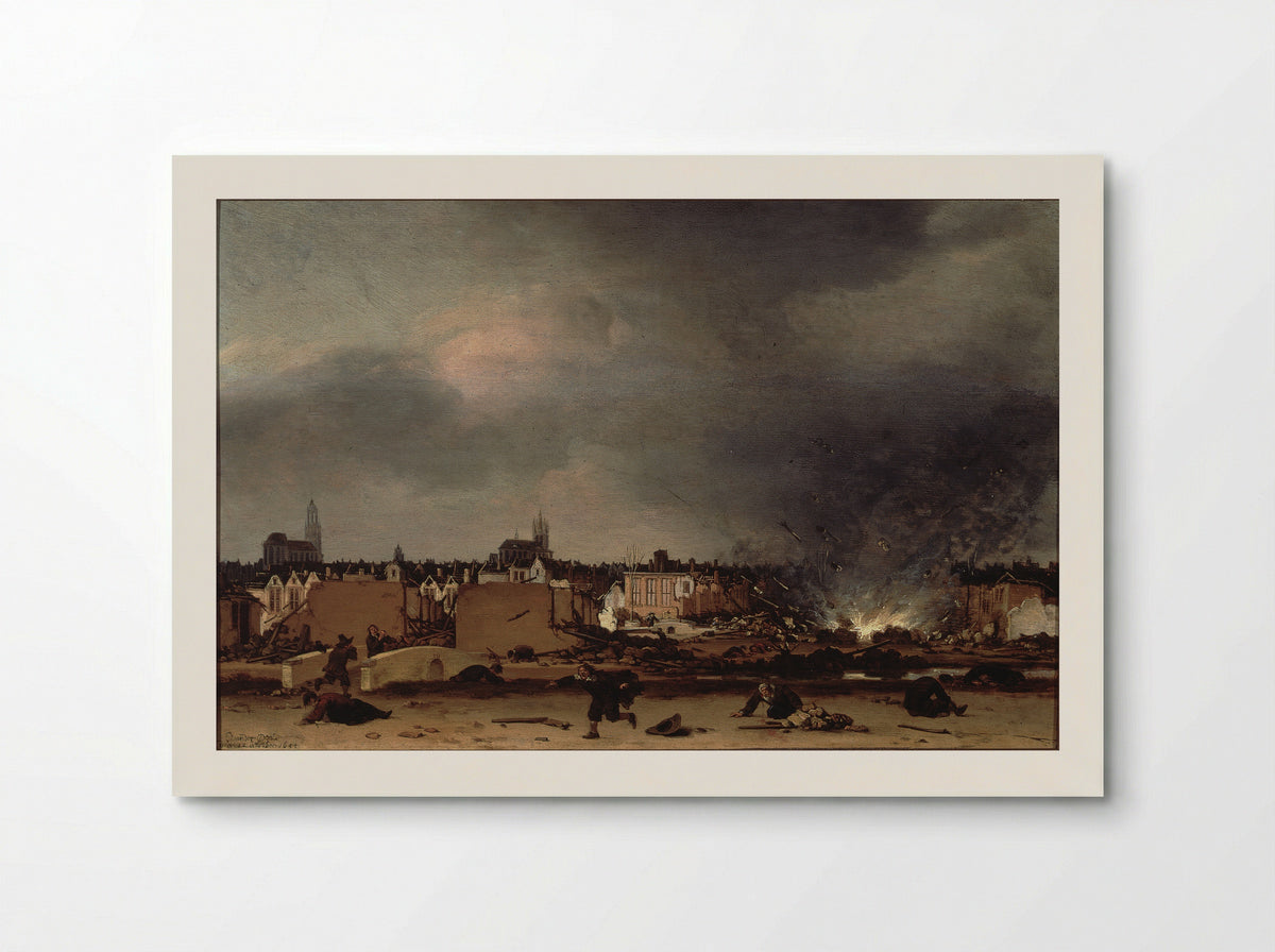 The Explosion of the Delft Powder Magazine - Egbert Lievensz. van der Poel - Poster