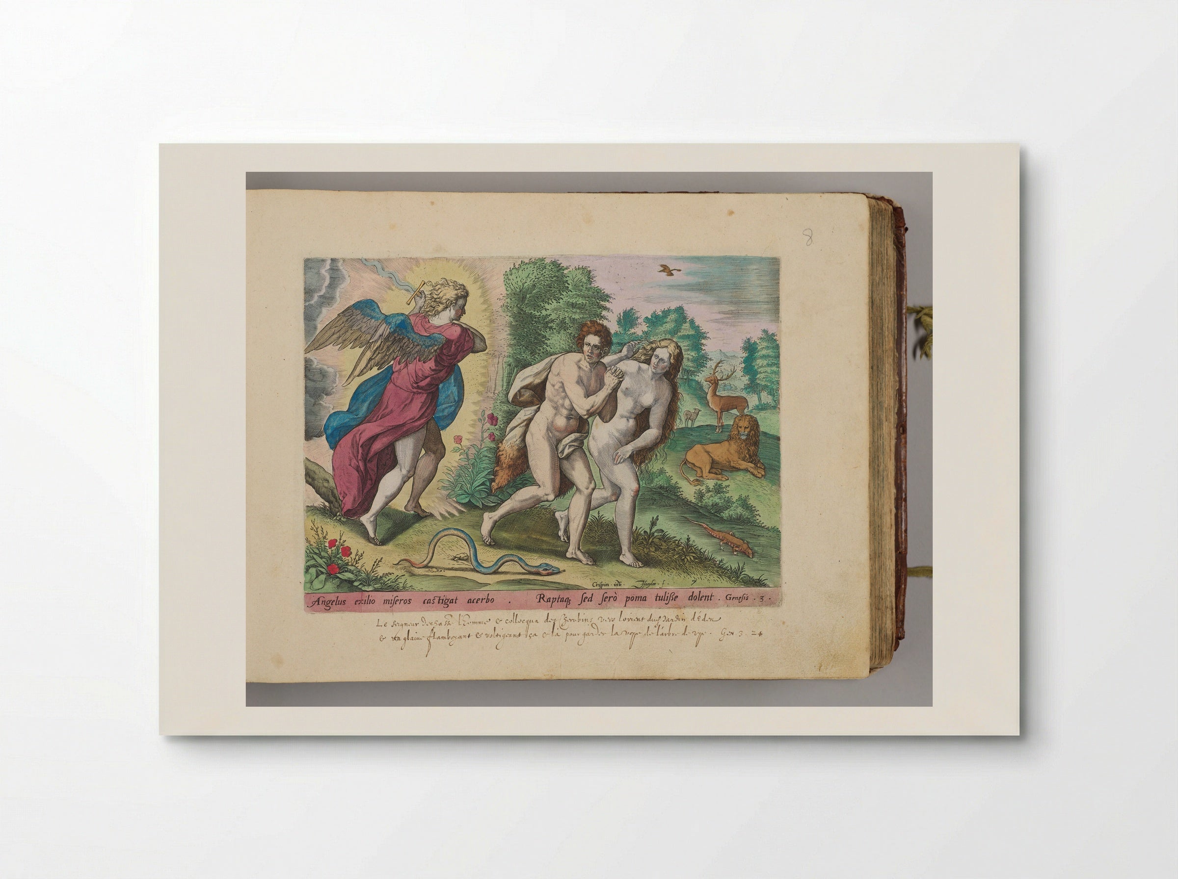 The Expulsion from Paradise - Johann Sadeler I - Poster