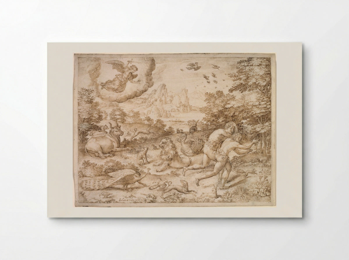 The Expulsion from Paradise - Jan Wierix - Poster