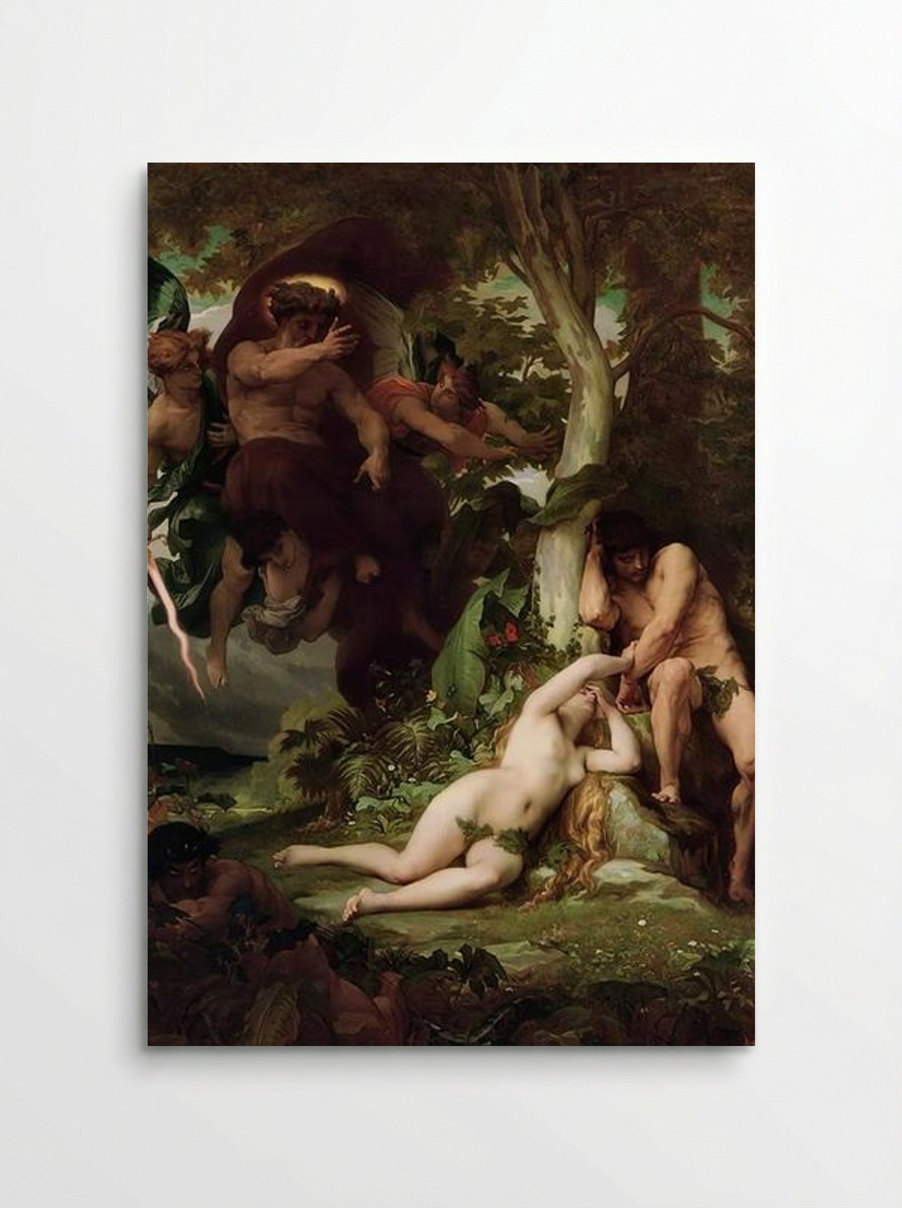 The Expulsion of Adam and Eve from the Garden of Paradise - Alexandre Cabanel - Poster