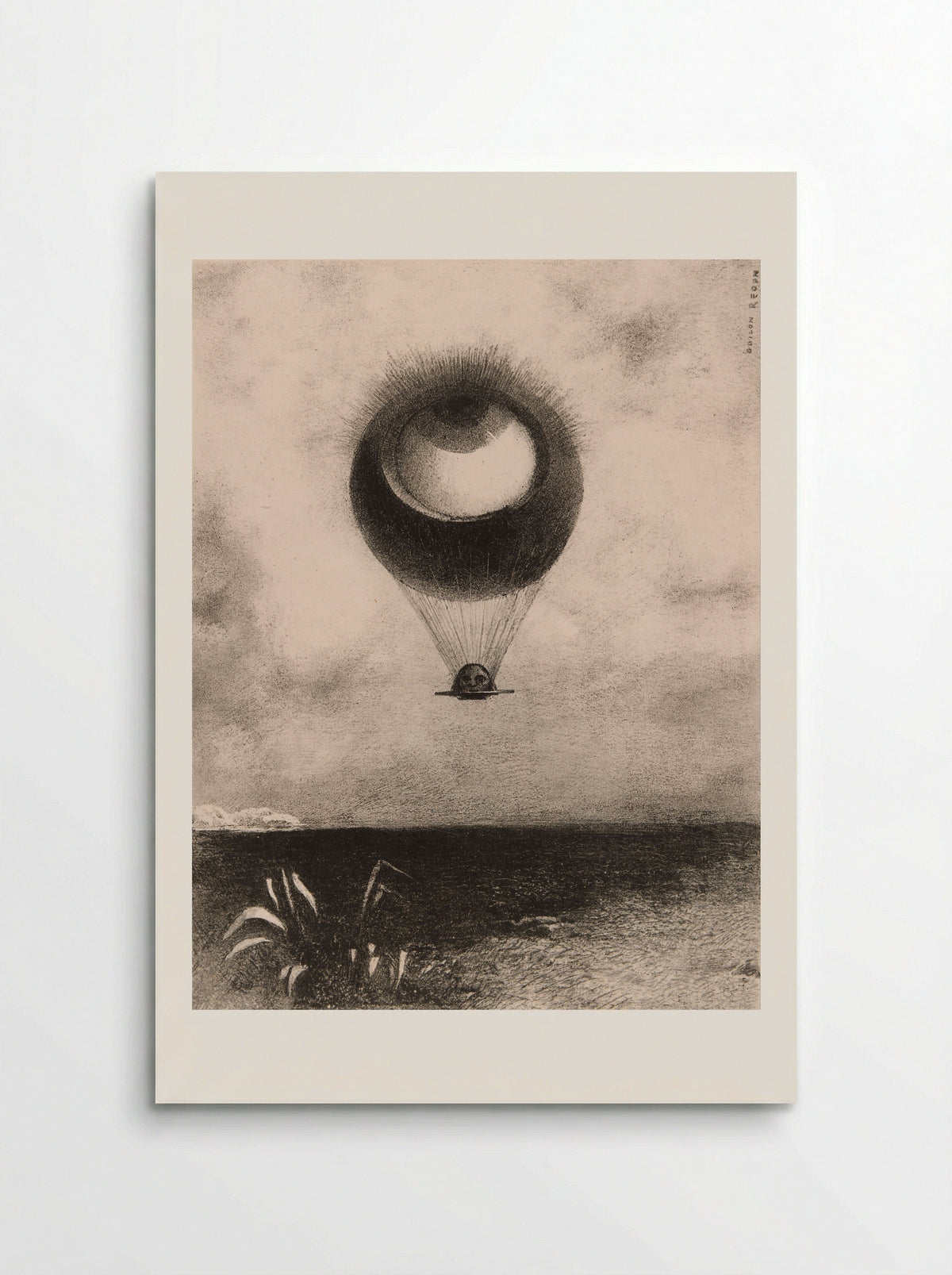The Eye, Like a Strange Balloon Moves Towards Infinity - Odilon Redon - Poster