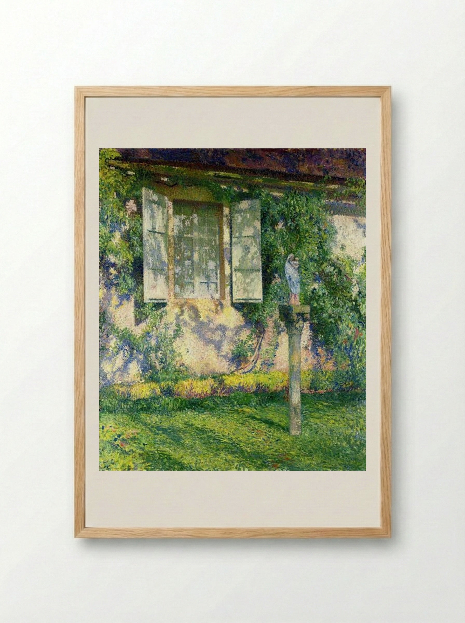 The Facade of Marquayrol - Henri Martin - Framed Print Wood