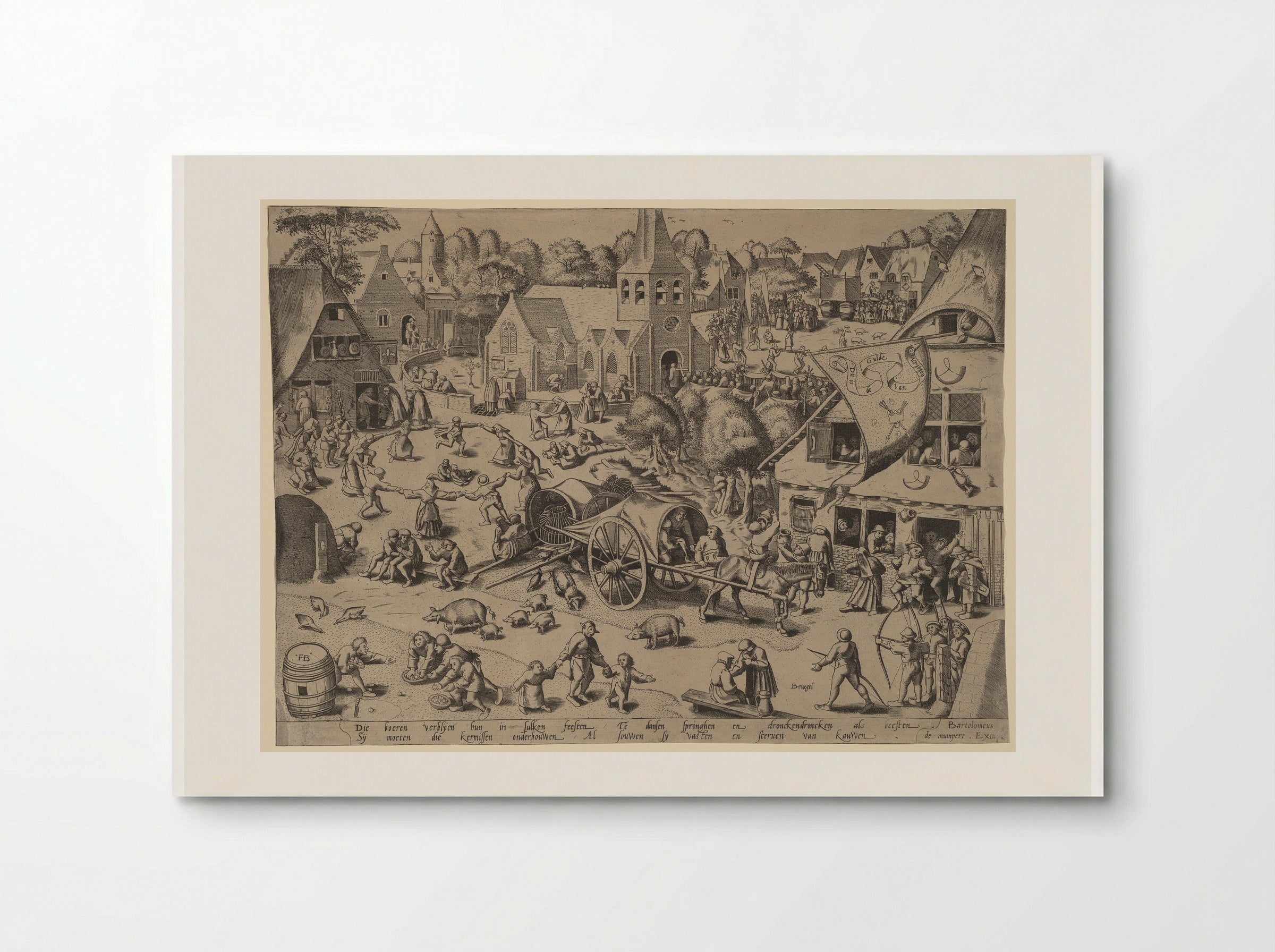 The Fair at Hoboken - Pieter Bruegel the Elder - Poster