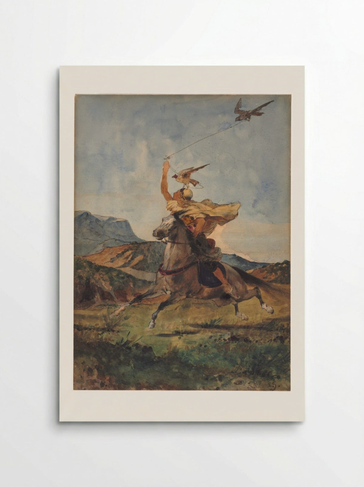 The Falconer - Eugène Fromentin - Poster