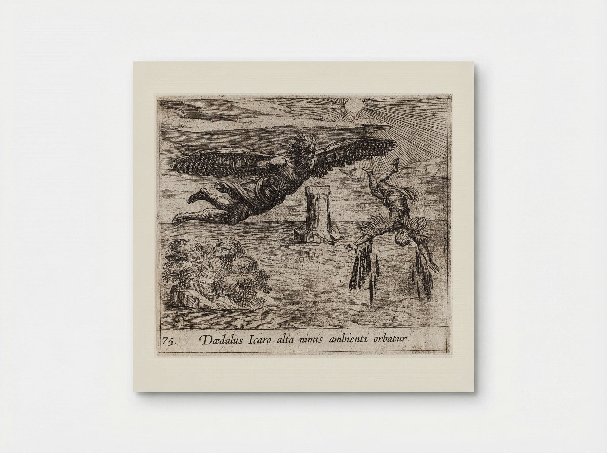 The Fall of Icarus - Antonio Tempesta - Poster
