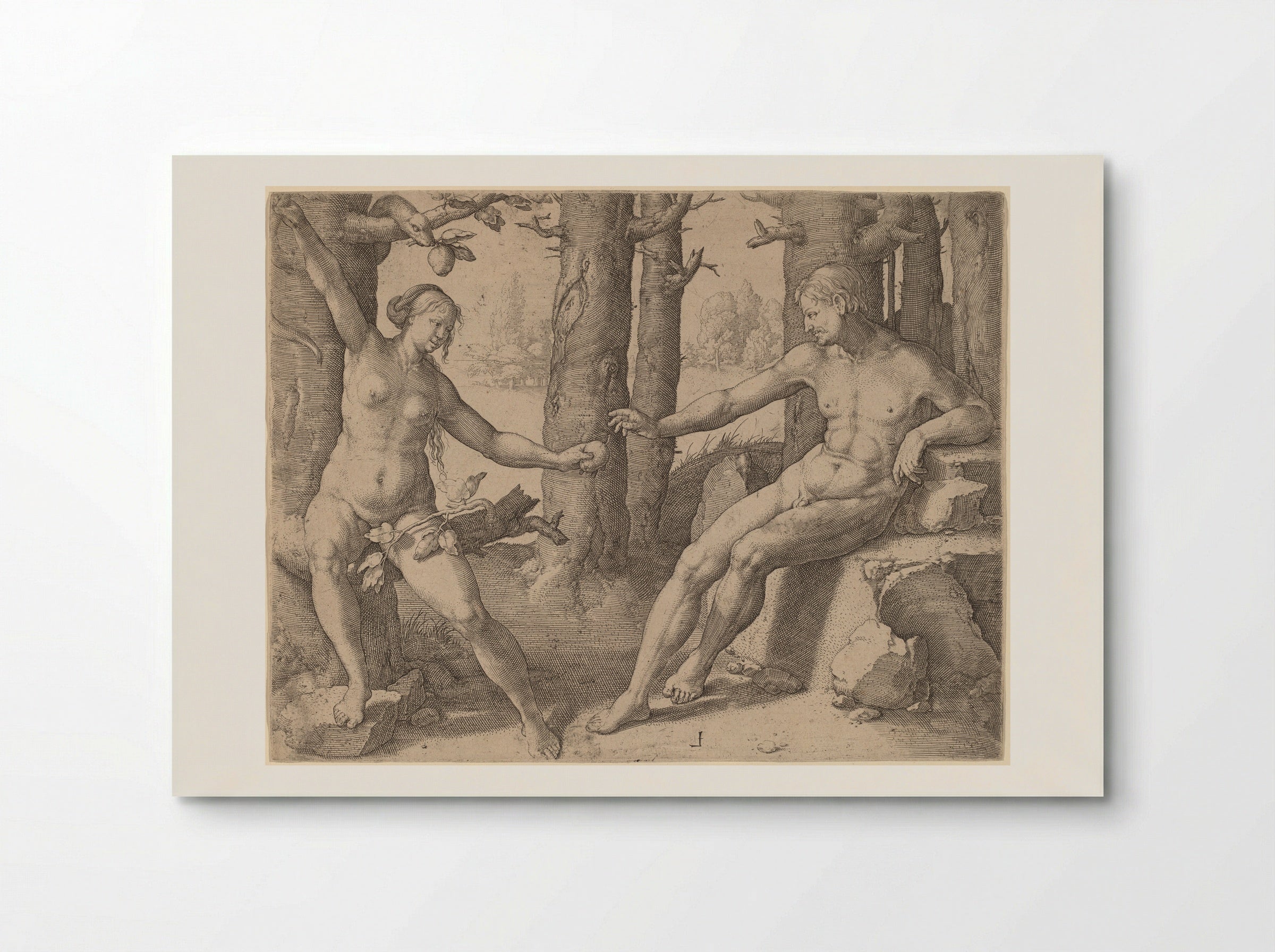 The Fall of Man - Lucas van Leyden - Poster