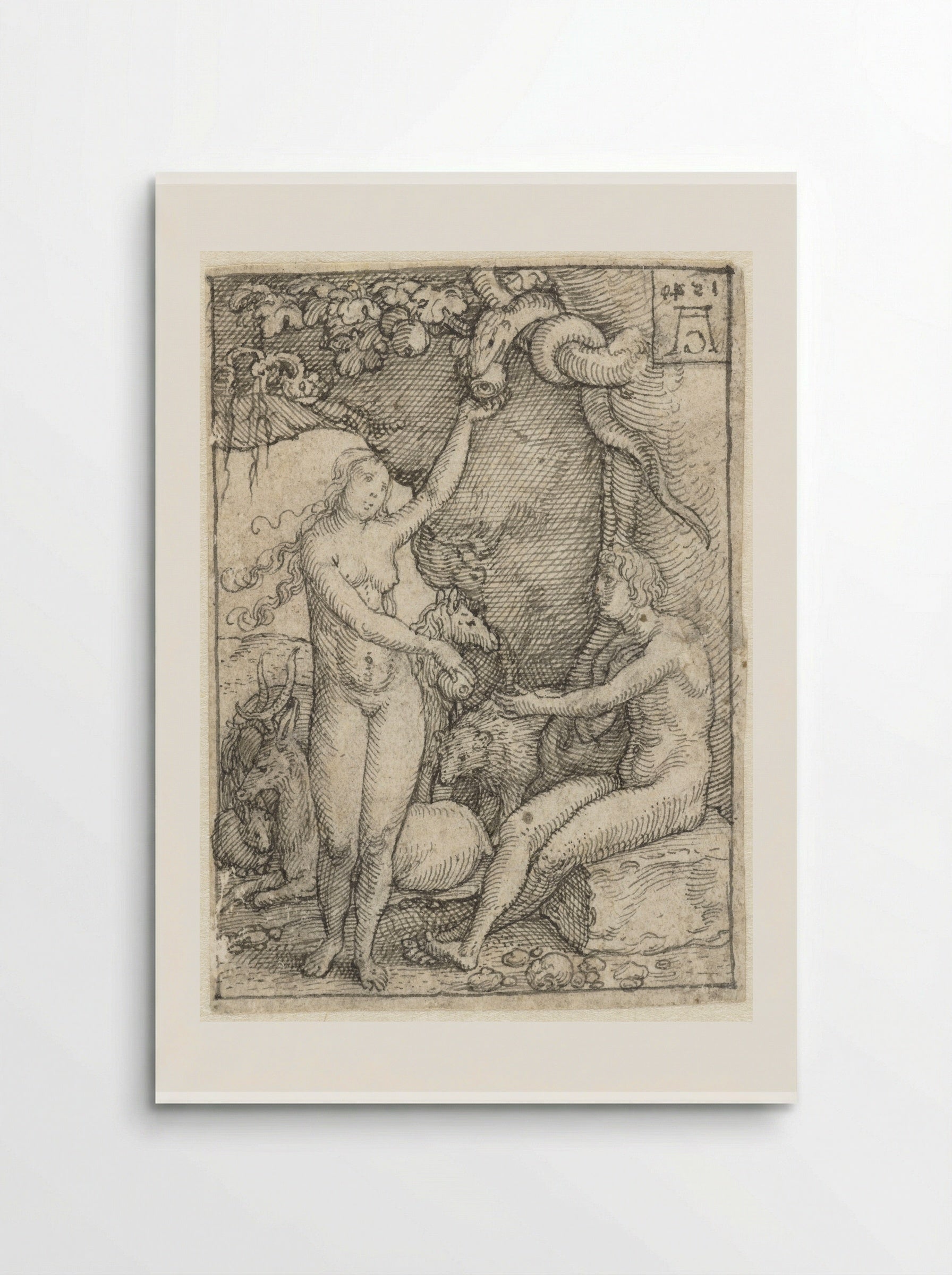 The Fall of Man - Heinrich Aldegrever - Poster