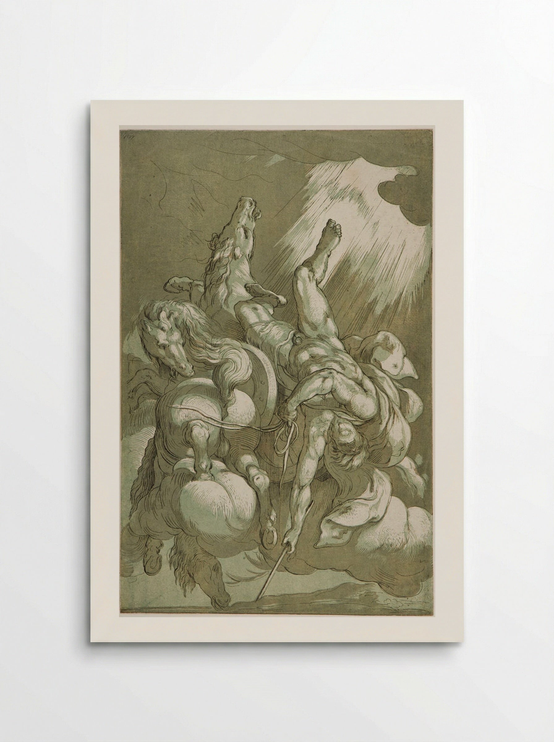 The Fall of Phaeton - Anne Claude Philippe de Thubières, comte de Caylus - Poster