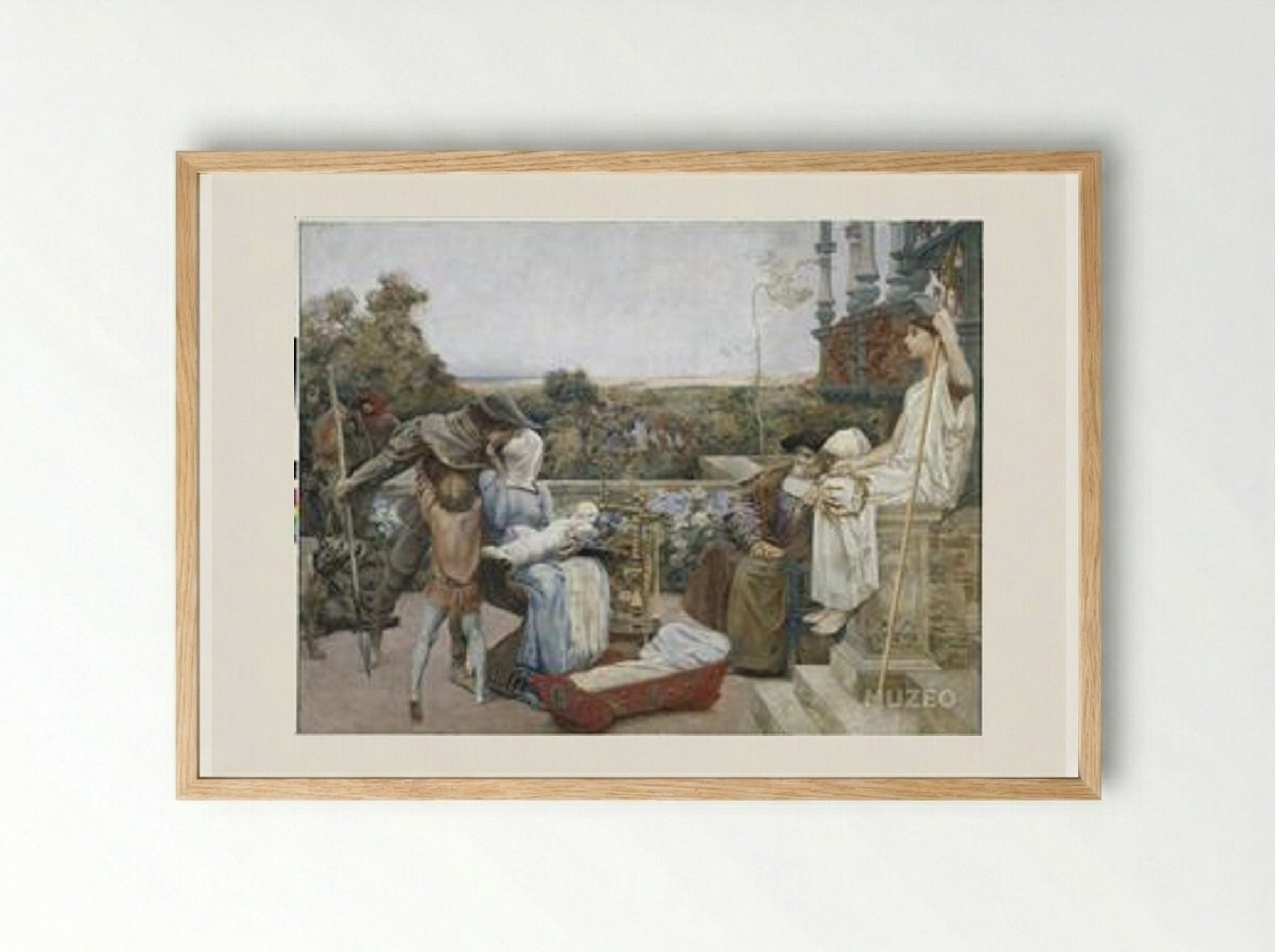 The Family - Luc-Olivier Merson - Framed Print Wood