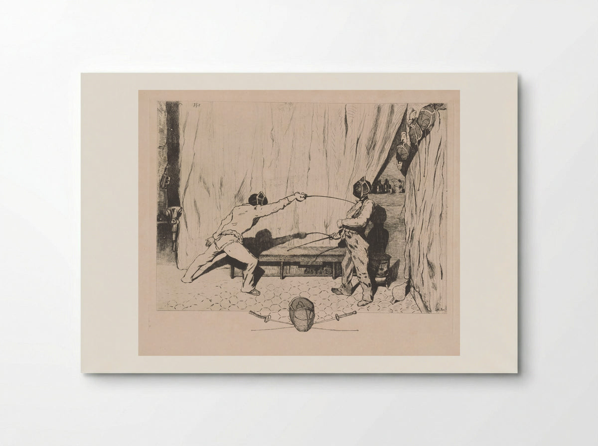 The Fencing Room - Jules de Goncourt - Poster