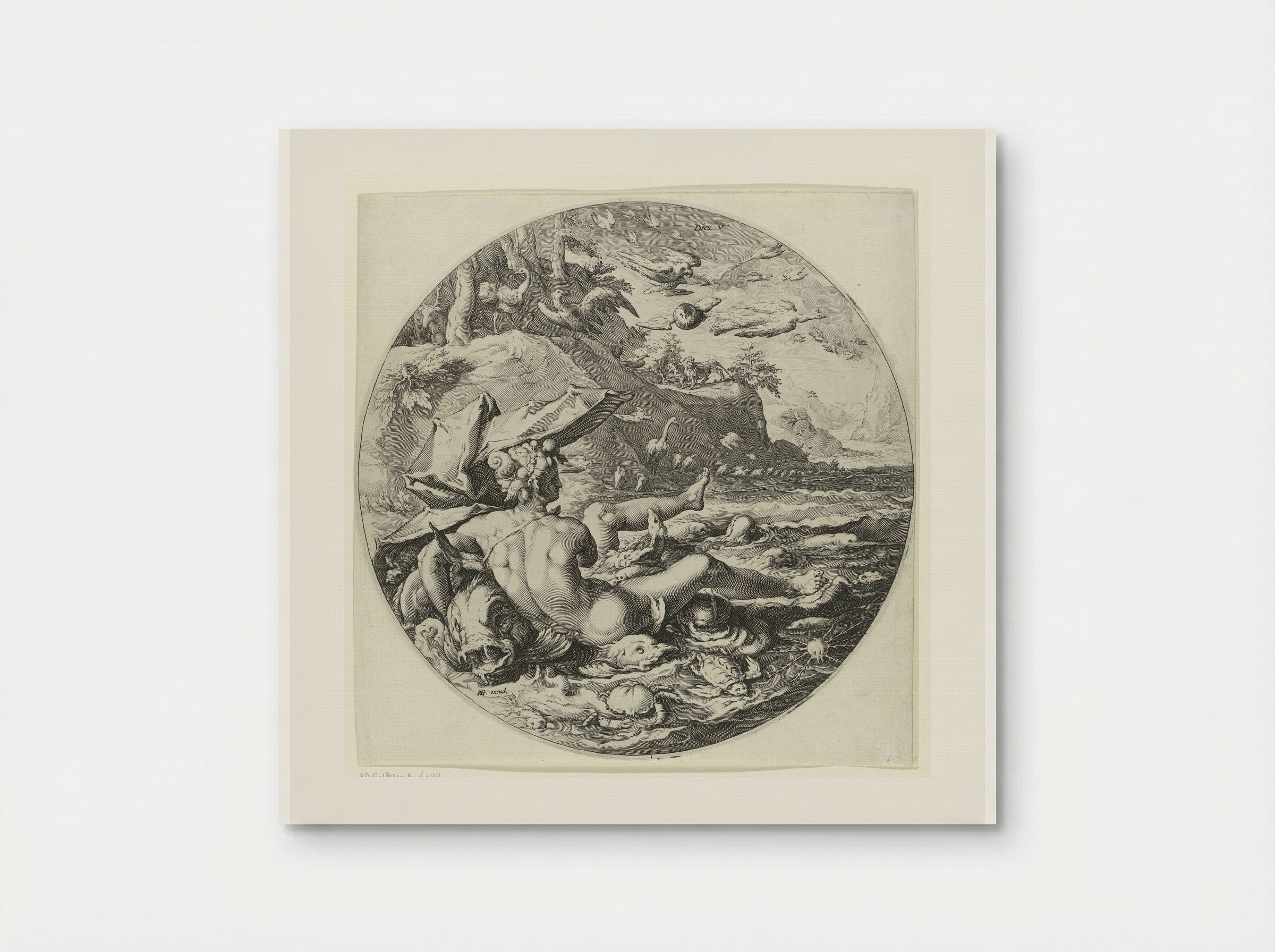 The Fifth Day of Creation: The Creation of Animals - Jan Harmensz. Muller - Poster