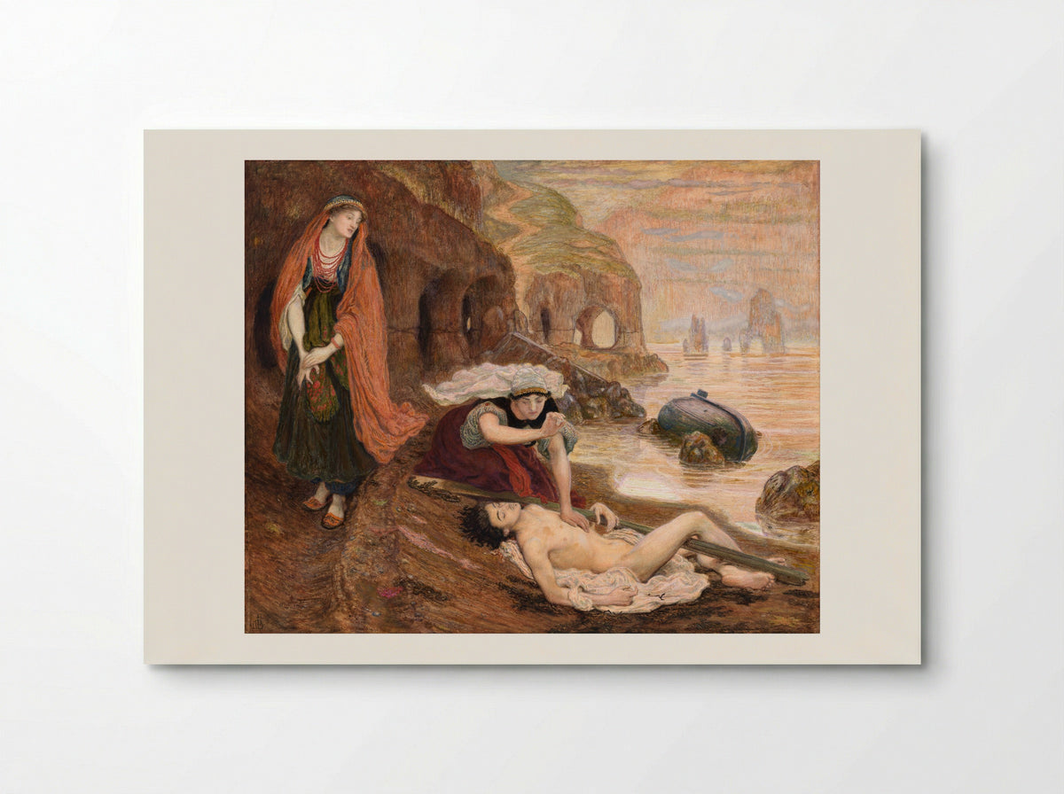 The Finding of Don Juan by Haidée - Ford Madox Brown - Poster