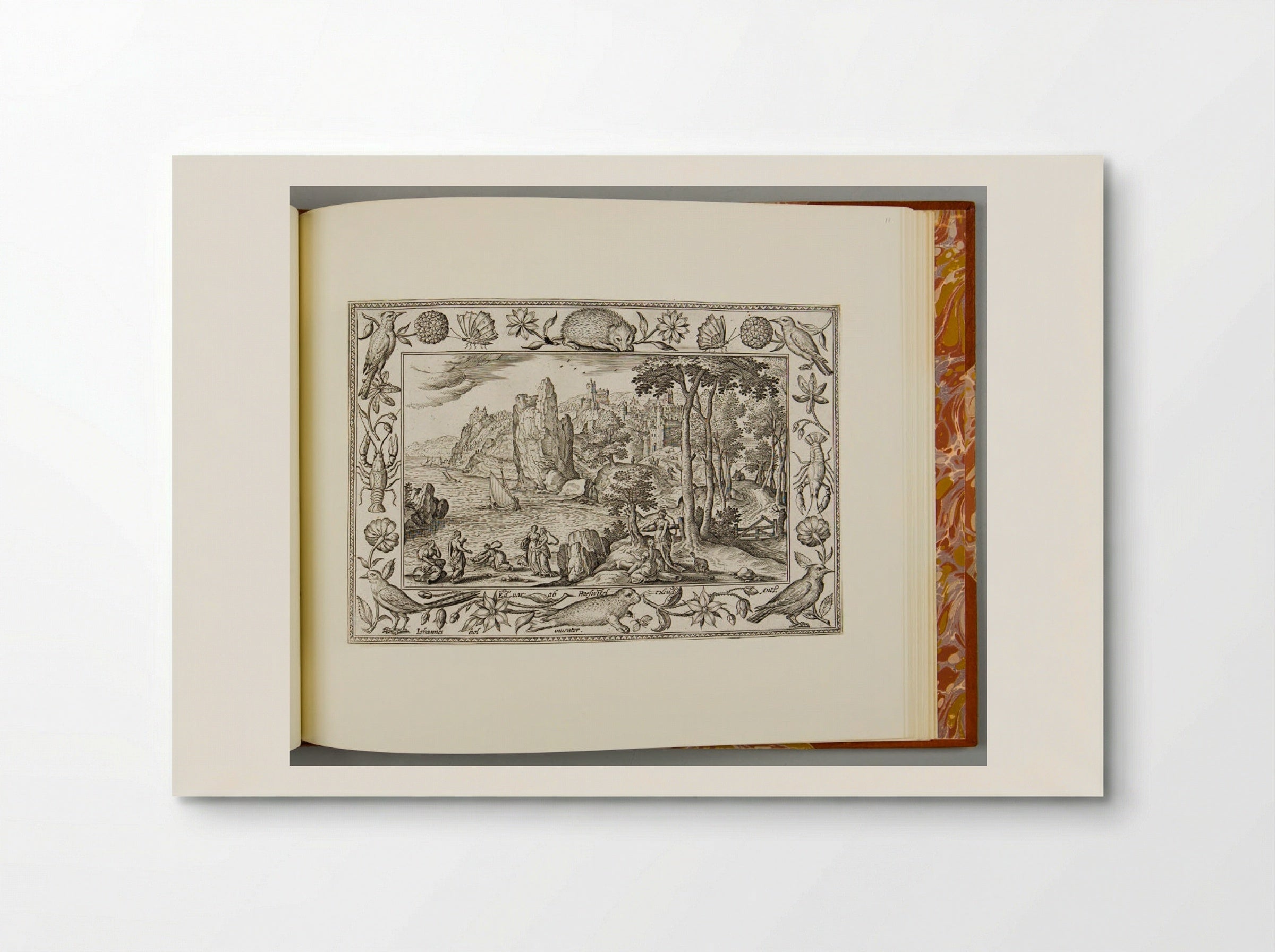 The Finding of Moses, with Hedgehog, Seal, Lobster, and Bird - Adriaen Collaert - Poster