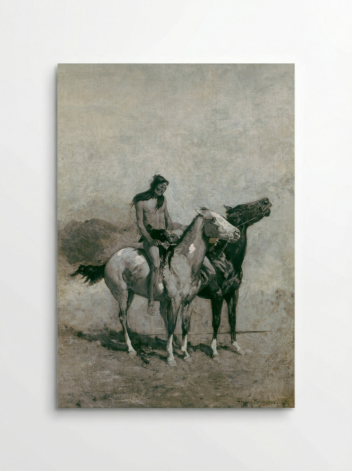 The Fire-Eater Slung His Victim Across His Pony - Frederic Remington - Poster
