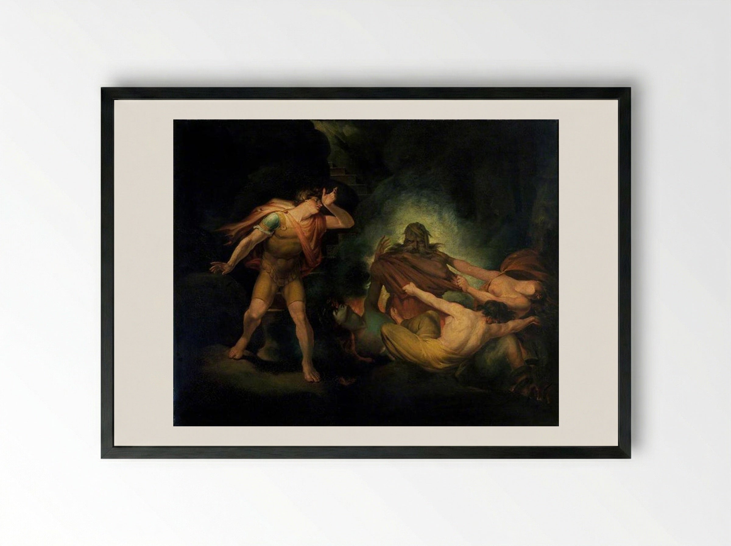 The Fire King - Henry Fuseli - Framed Print Black