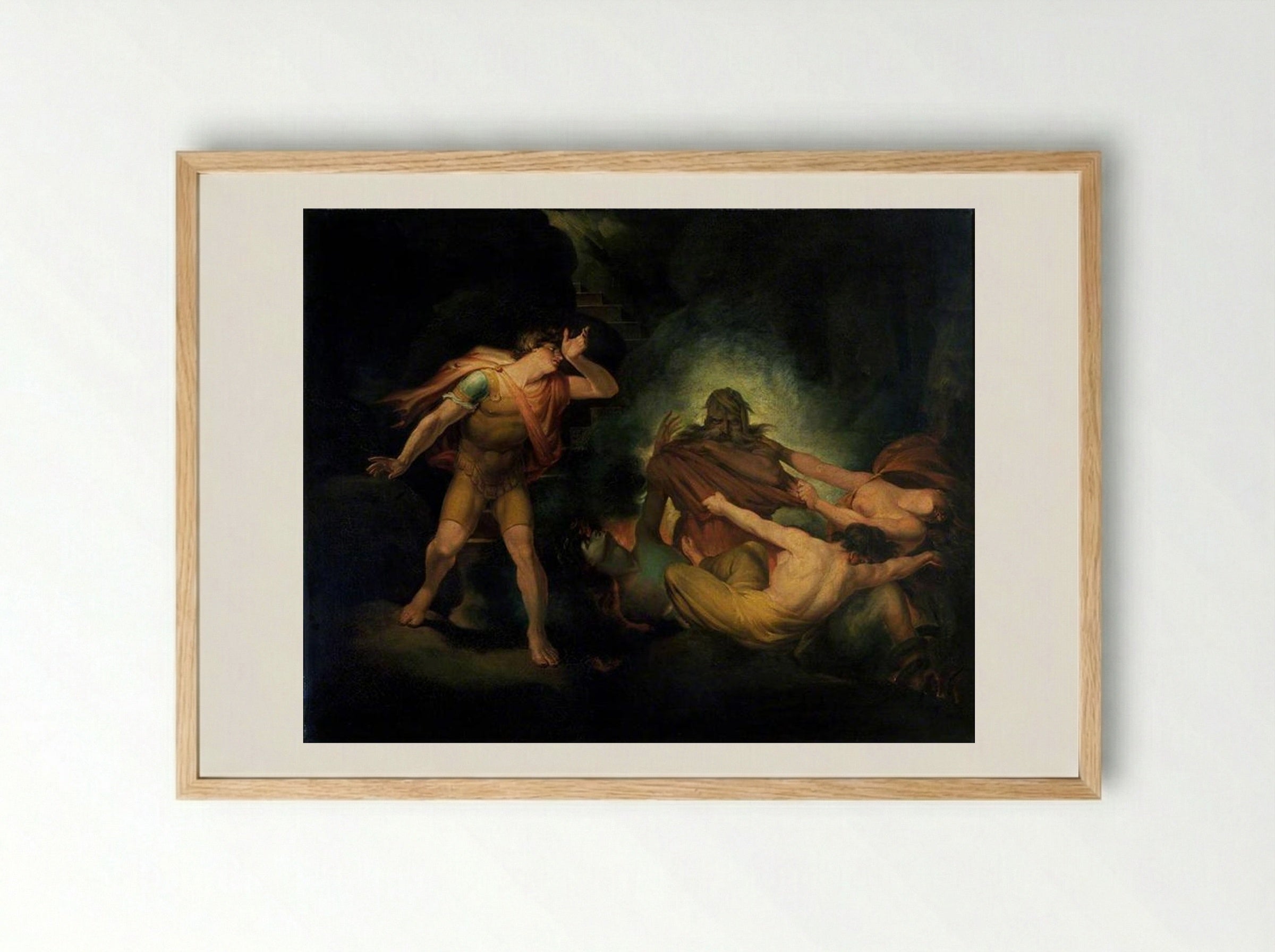 The Fire King - Henry Fuseli - Framed Print Wood