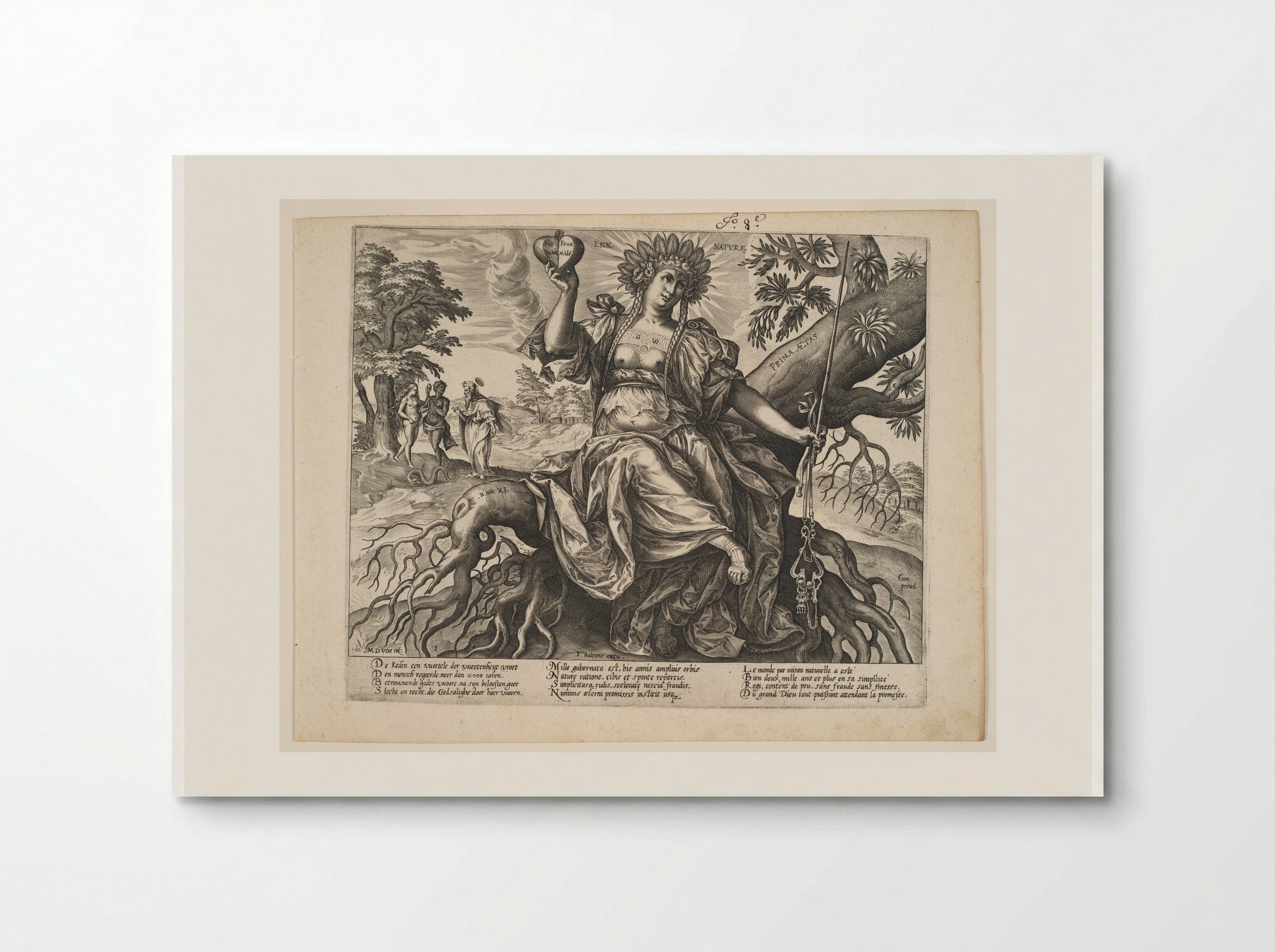 The First Era: Natural Law - Hieronymus Wierix - Poster