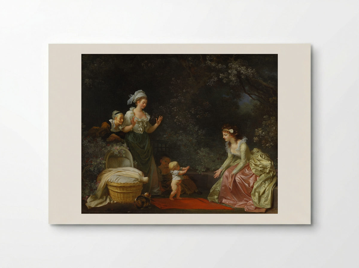 The First Steps - Jean-Honoré Fragonard - Poster