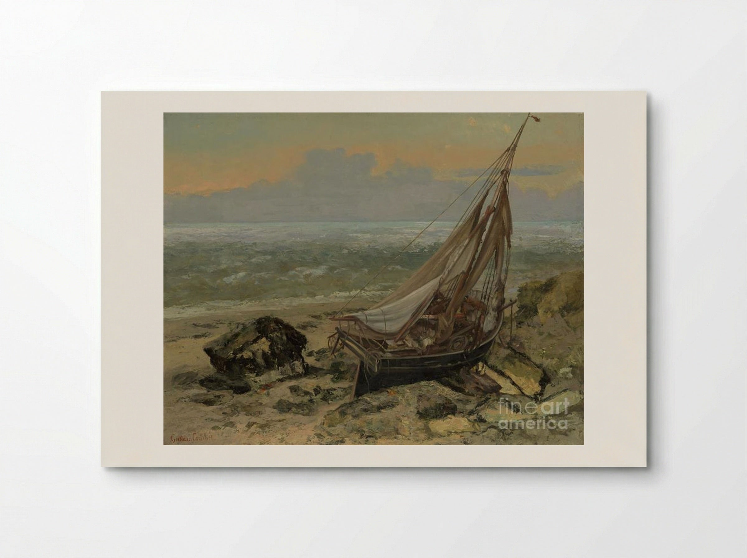The Fishing Boat - Gustave Courbet - Poster