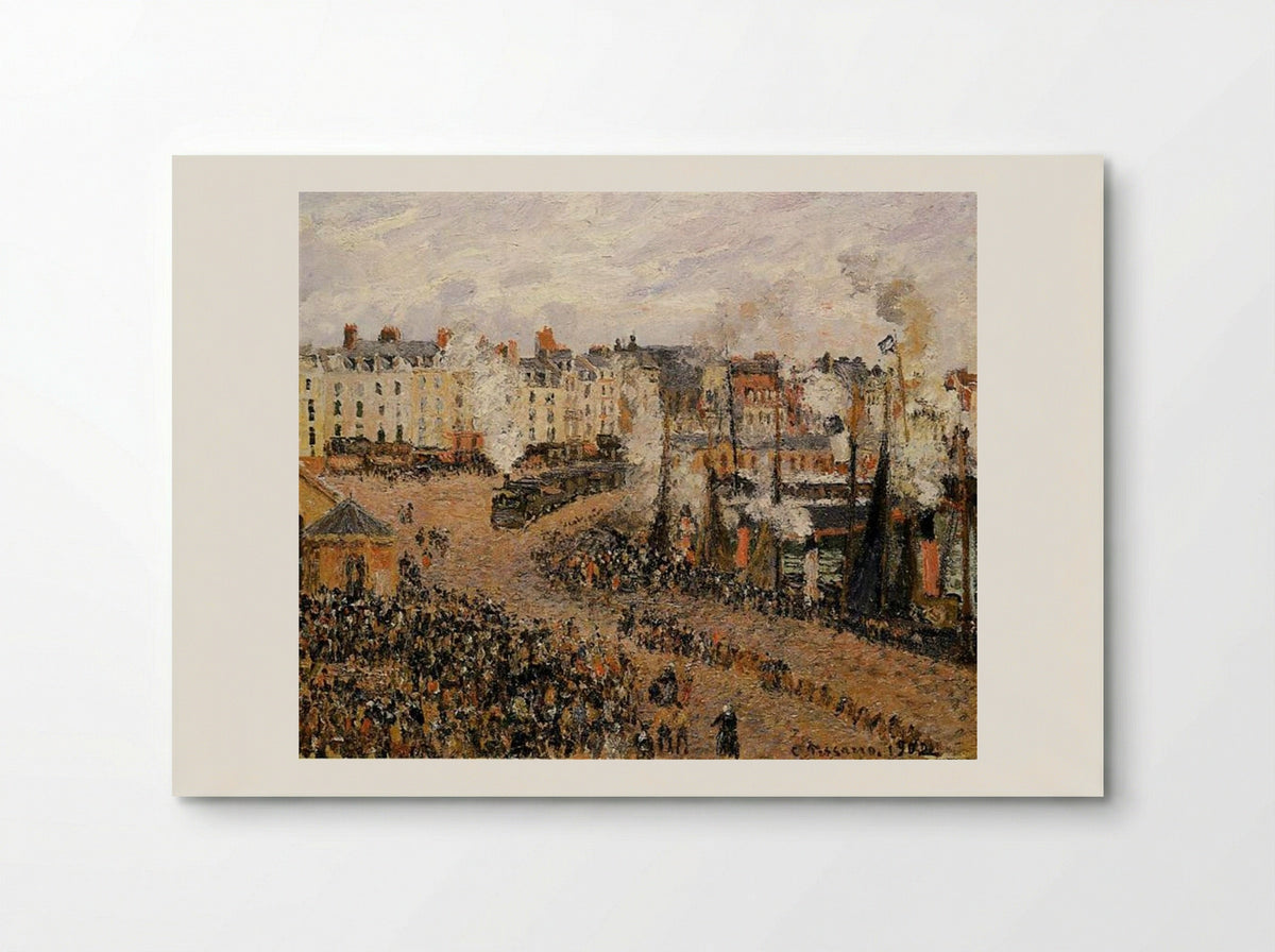 The Fishmarket, Dieppe - Camille Pissarro - Poster
