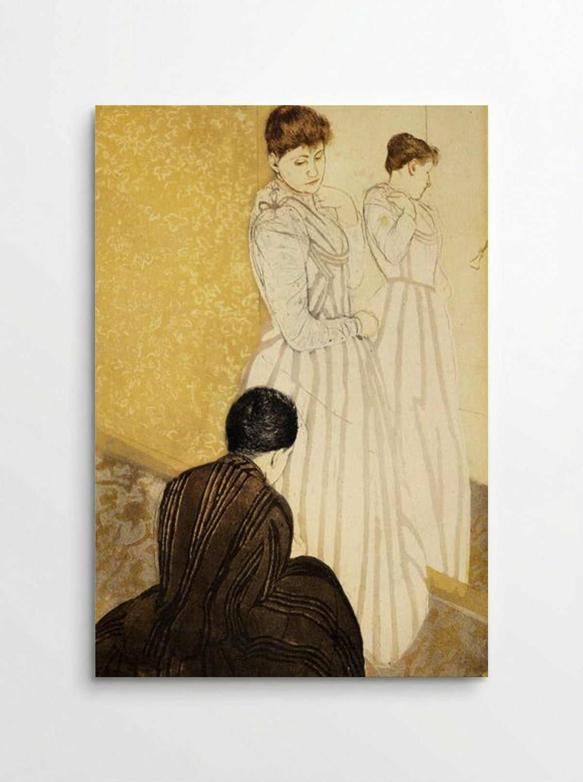 The Fitting - Mary Cassatt - Poster