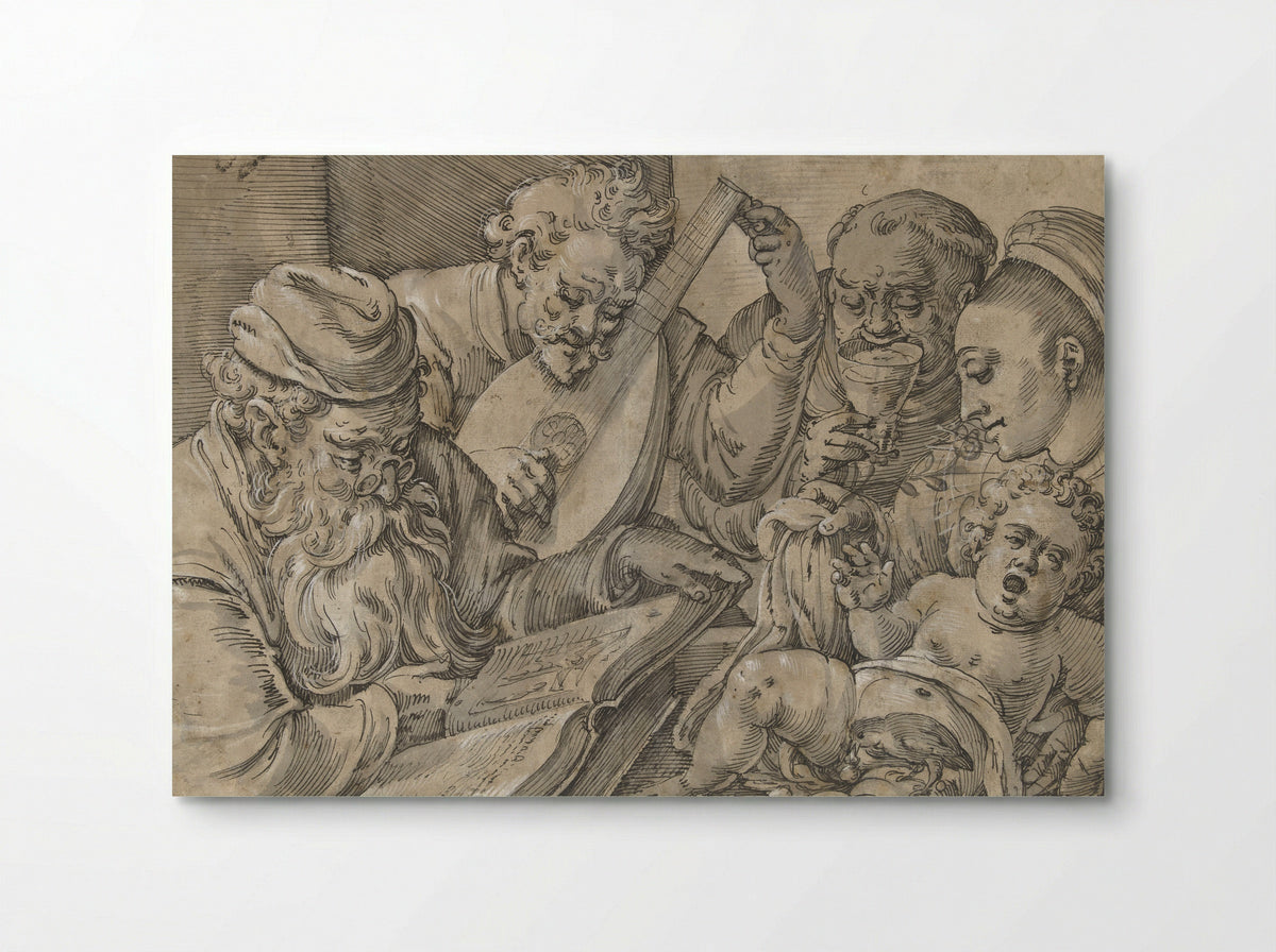 The Five Senses and the Five Ages of Man - Anton Möller - Poster