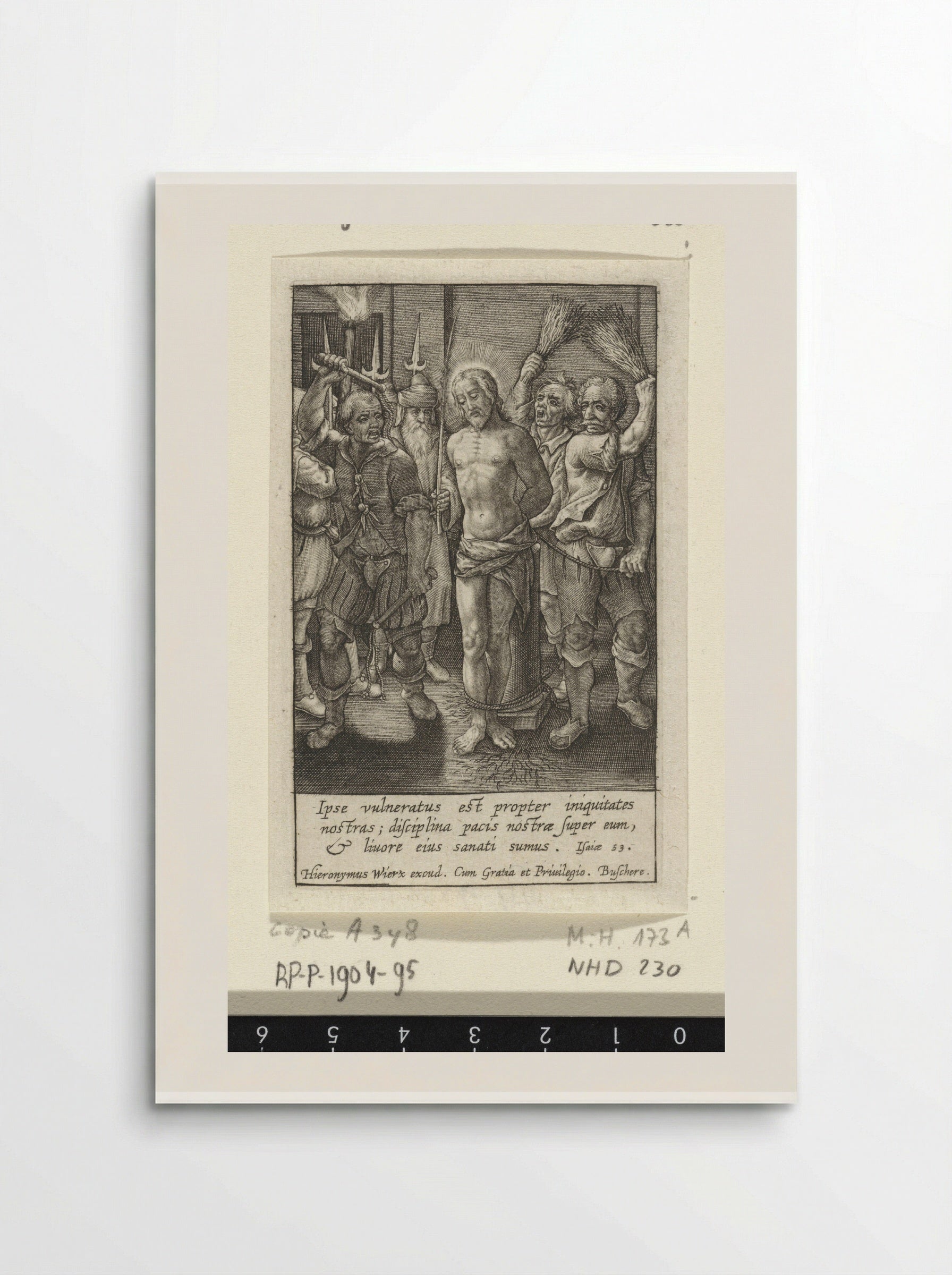 The Flagellation of Christ - Hieronymus Wierix - Poster