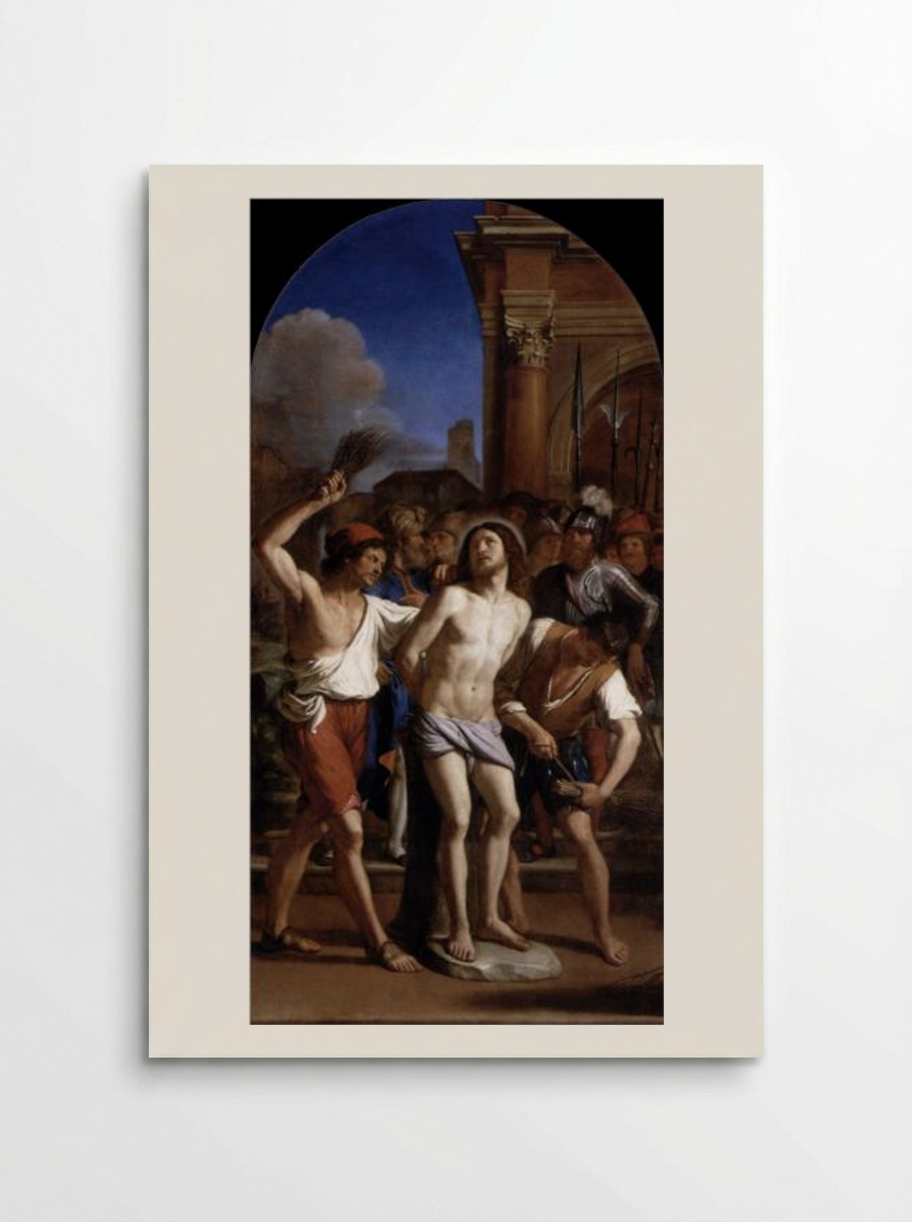The Flagellation of Christ - Guercino - Poster