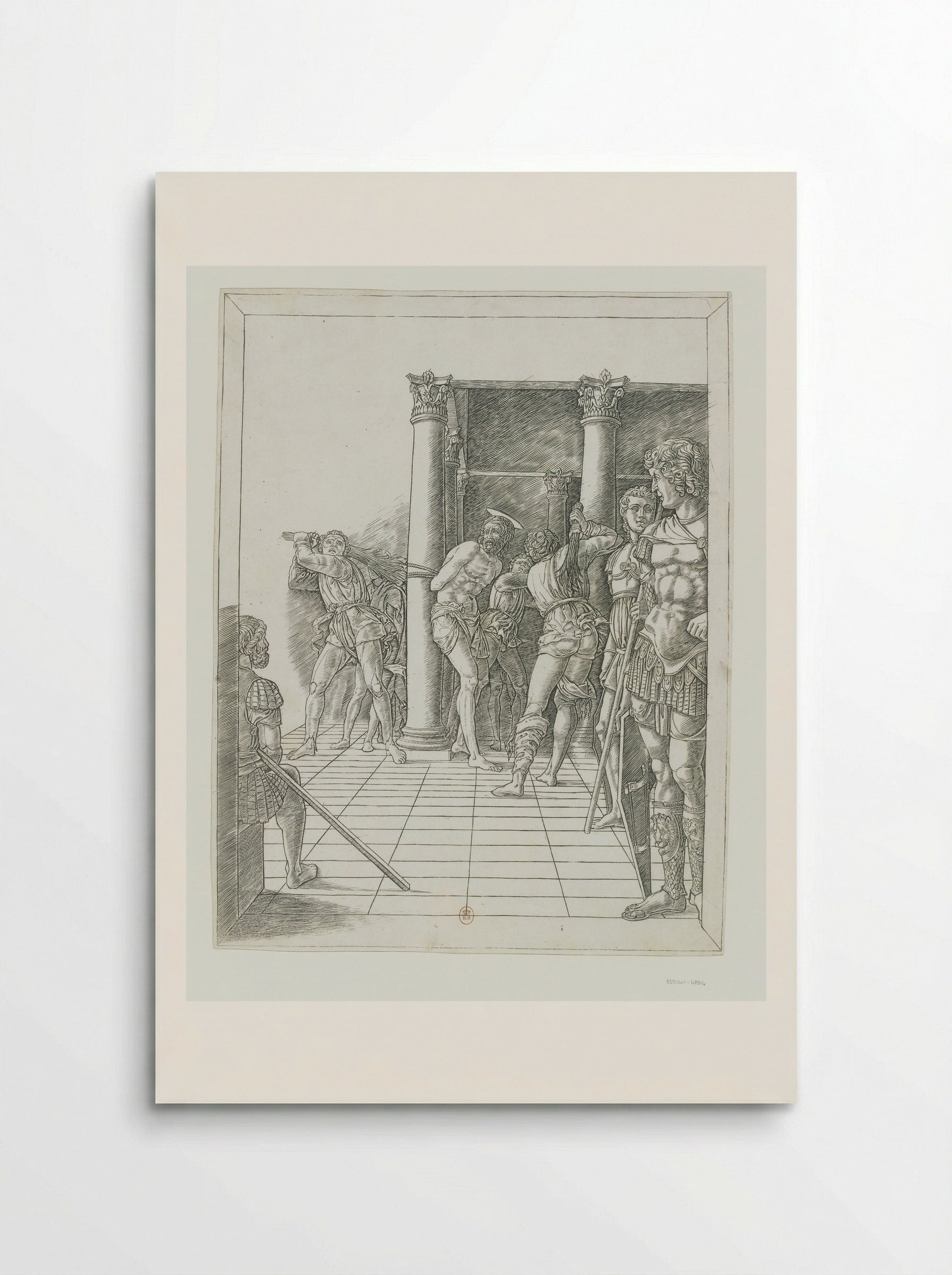 The Flagellation (with the pavement) - Andrea Mantegna - Poster