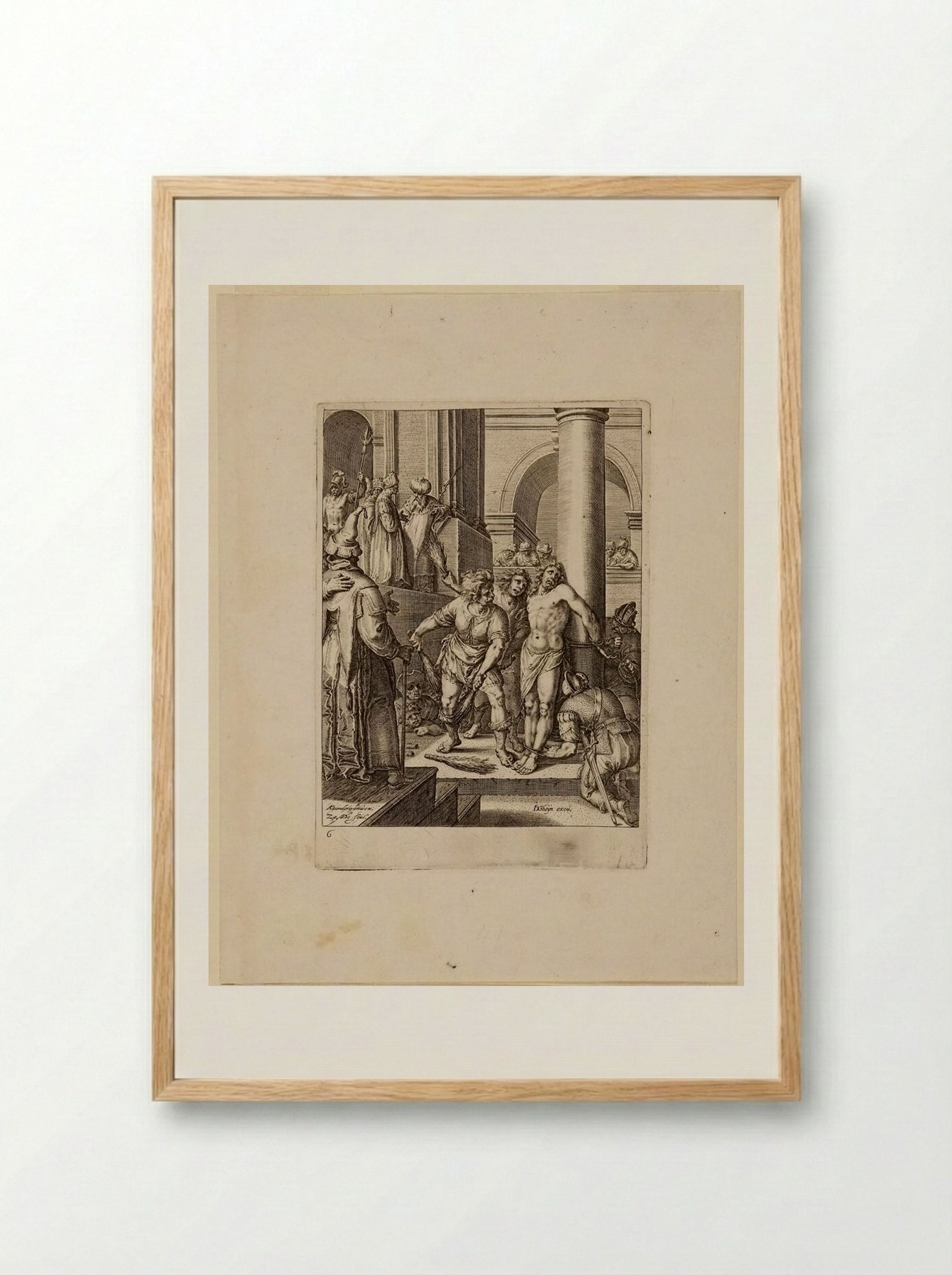 The Flagellation - Zacharias Dolendo - Framed Print Wood