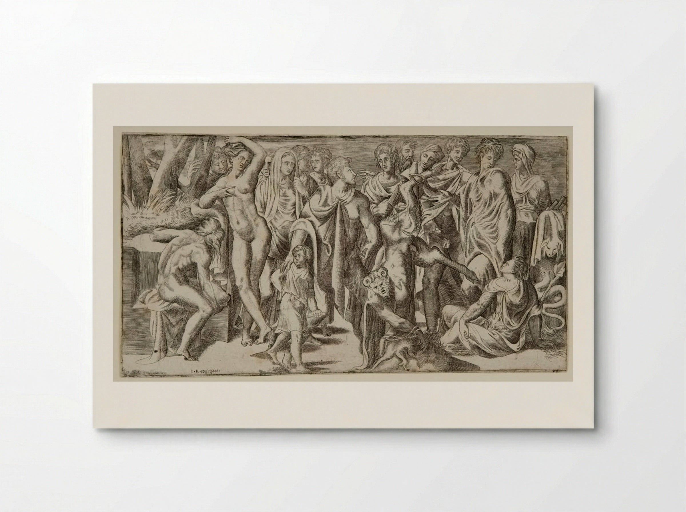 The Flaying of Marsyas - Giulio Bonasone - Poster