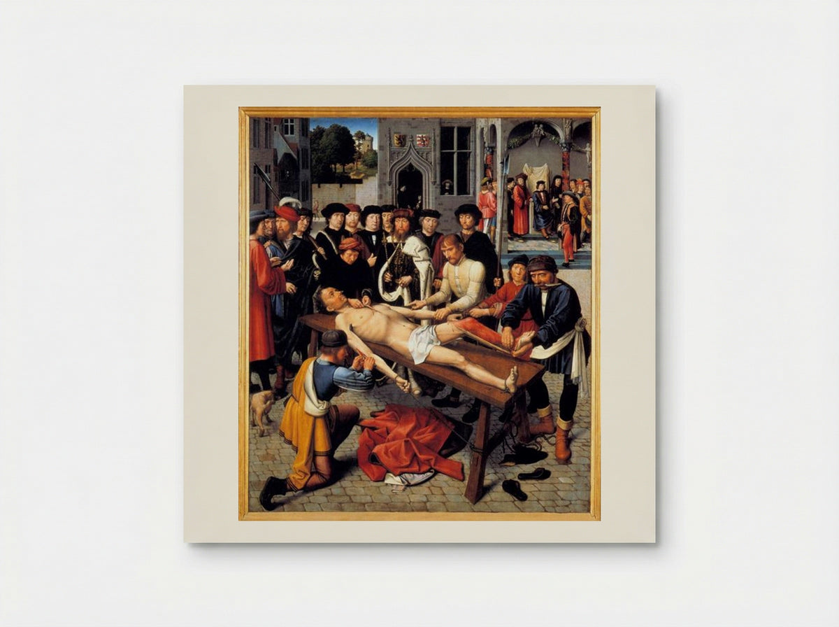 The Flaying of the Corrupt Judge Sisamnes - Gerard David - Poster