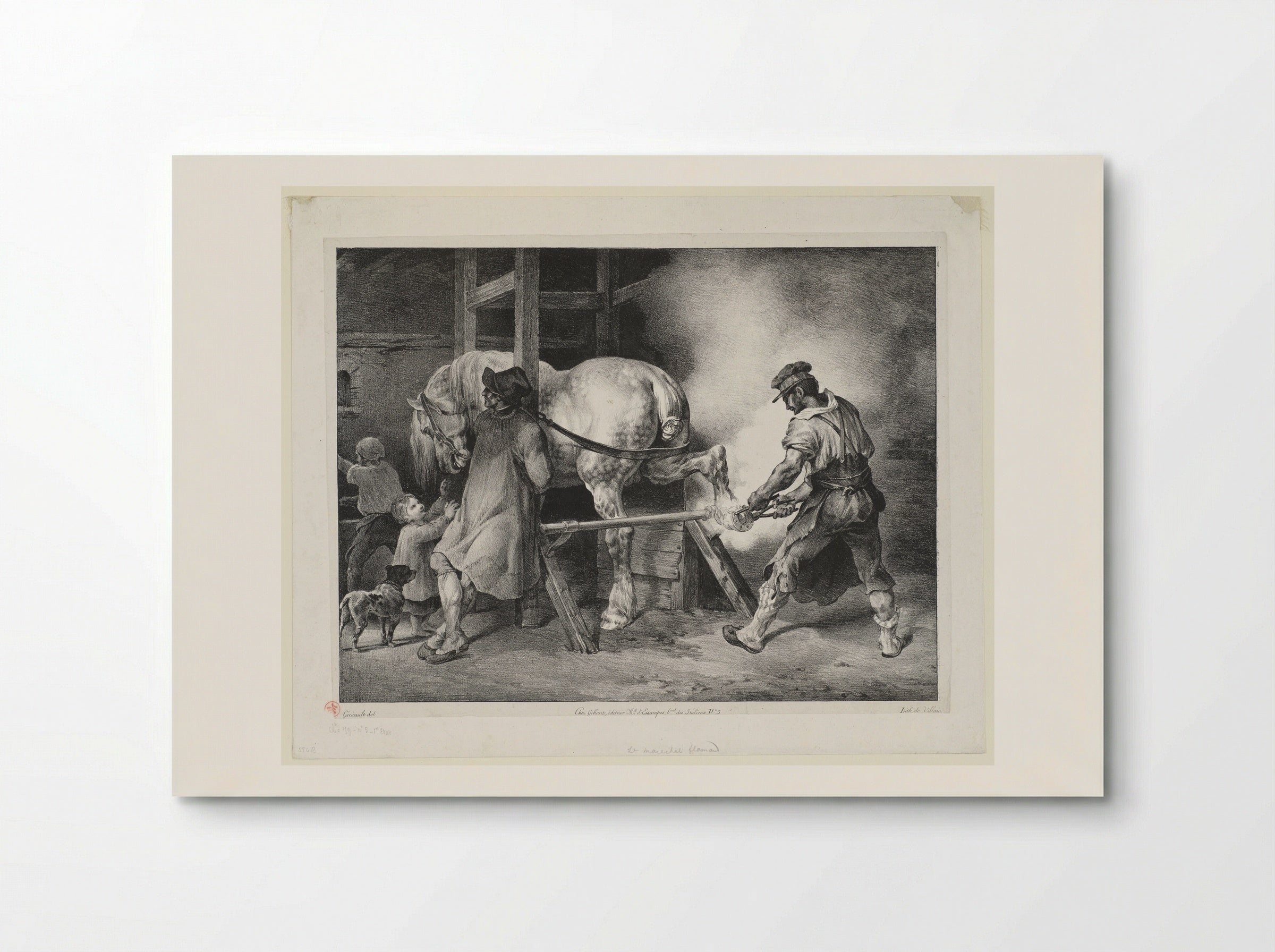 The Flemish Blacksmith - Théodore Géricault - Poster