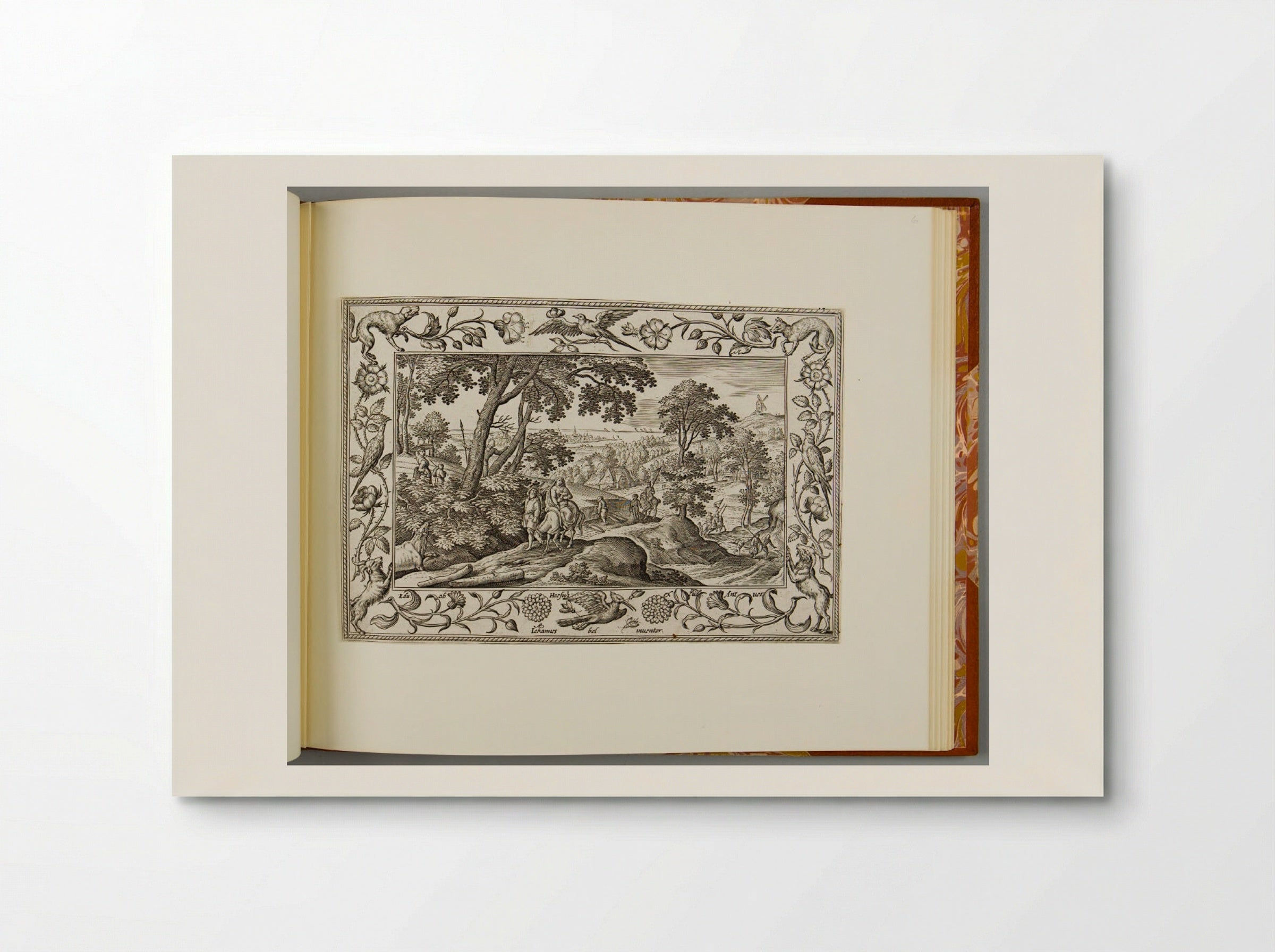The Flight into Egypt, with Bird, Dog, and Goat - Adriaen Collaert - Poster