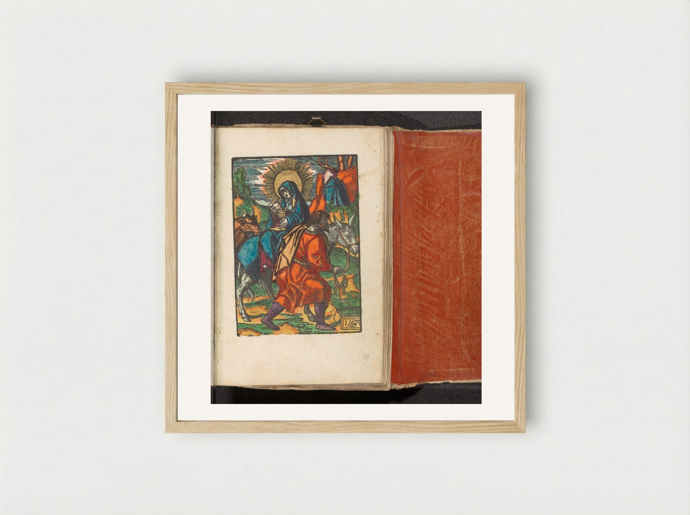 The Flight into Egypt - Doen Pietersz. - Framed Print Wood