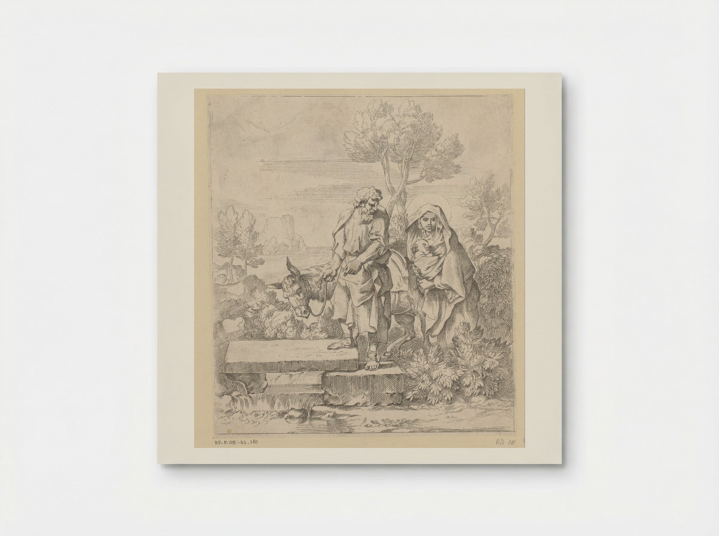 The Flight into Egypt - Sébastien Bourdon - Poster