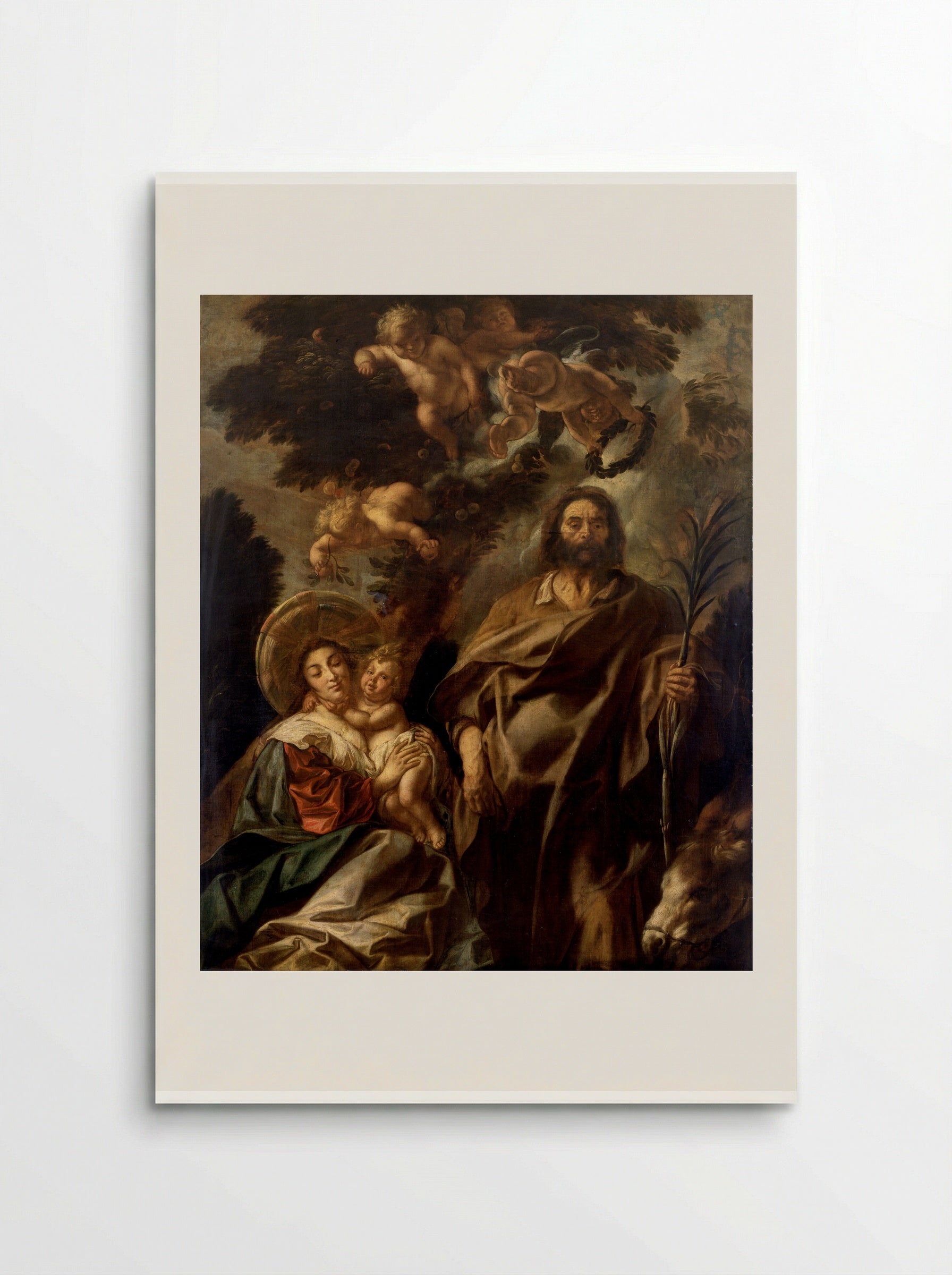 The Flight into Egypt - Jacob Jordaens - Poster