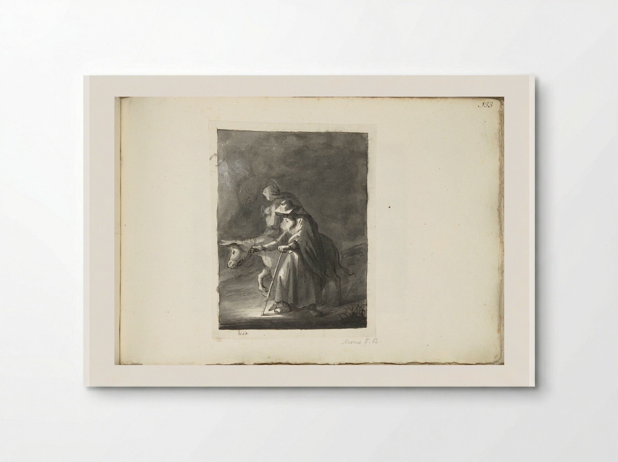 The Flight into Egypt - Moses ter Borch - Poster