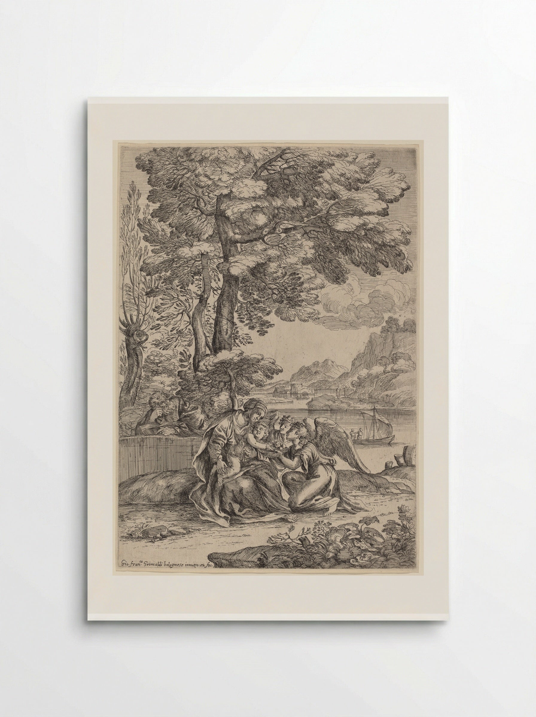 The Flight into Egypt - Giovanni Francesco Grimaldi - Poster