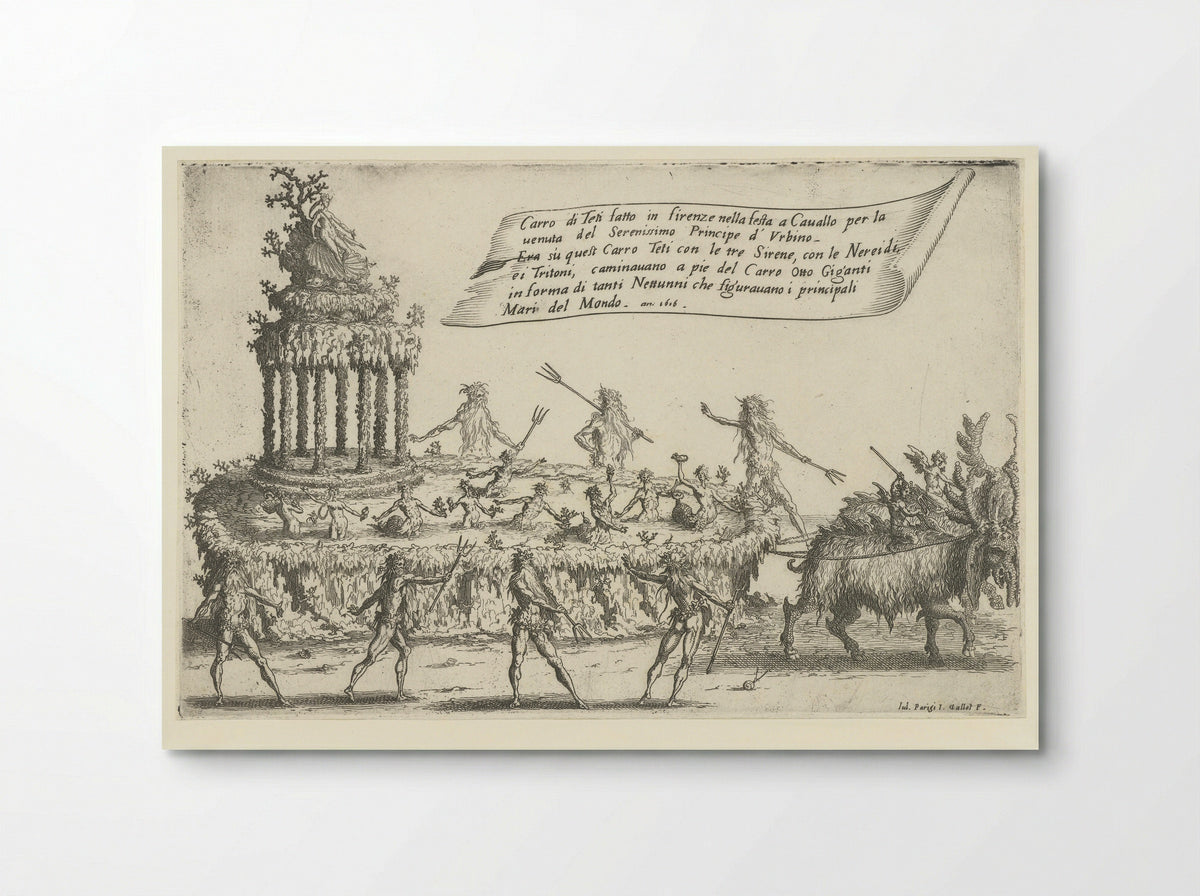 The Float of Thetis - Jacques Callot - Poster