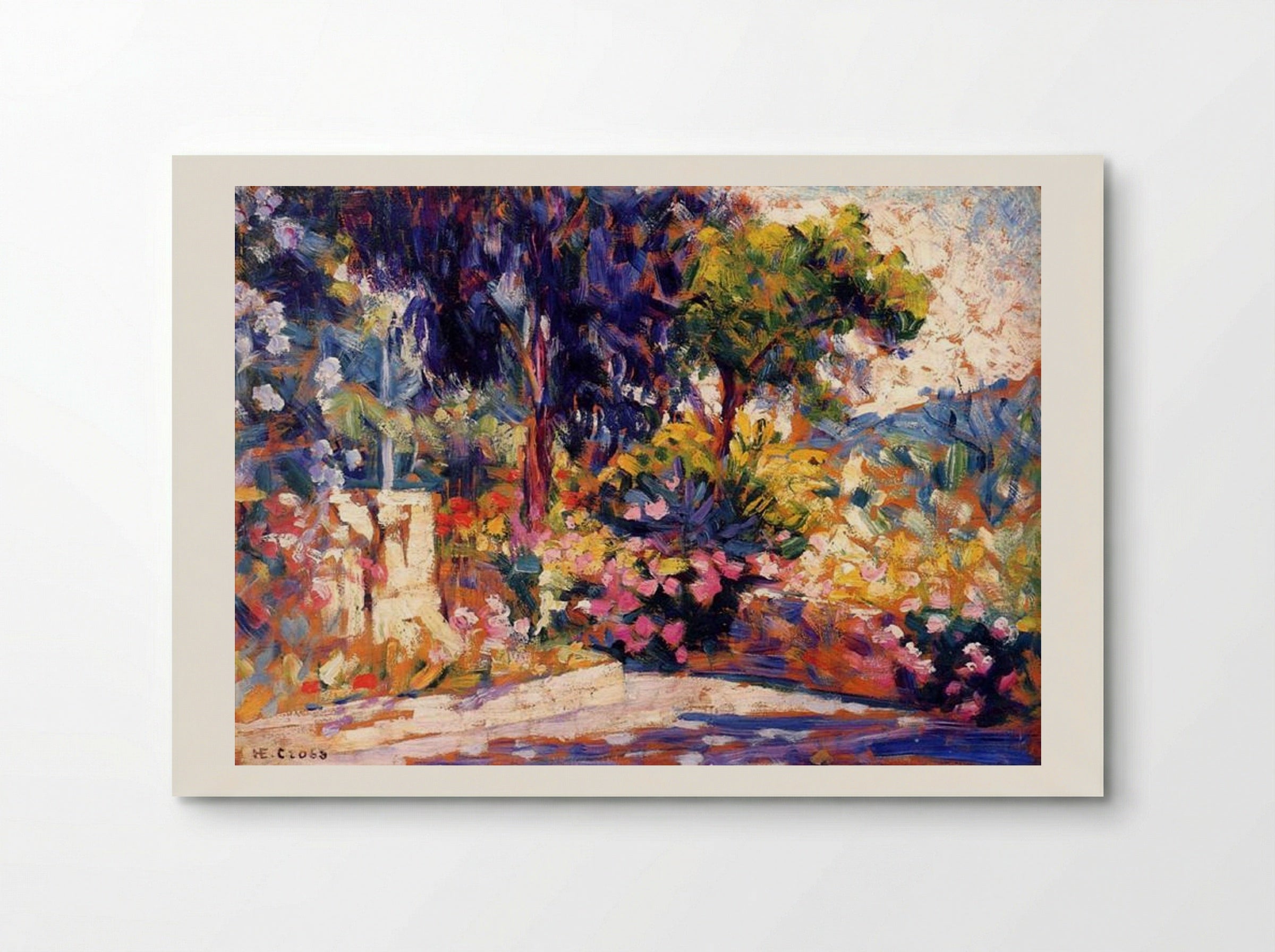 The Flowered Terrace - Henri-Edmond Cross - Poster