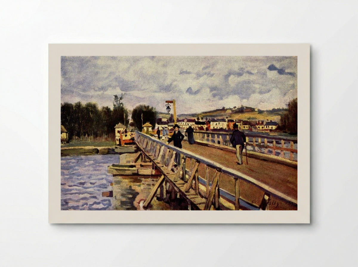 The Footbridge at Argenteuil - Alfred Sisley - Poster