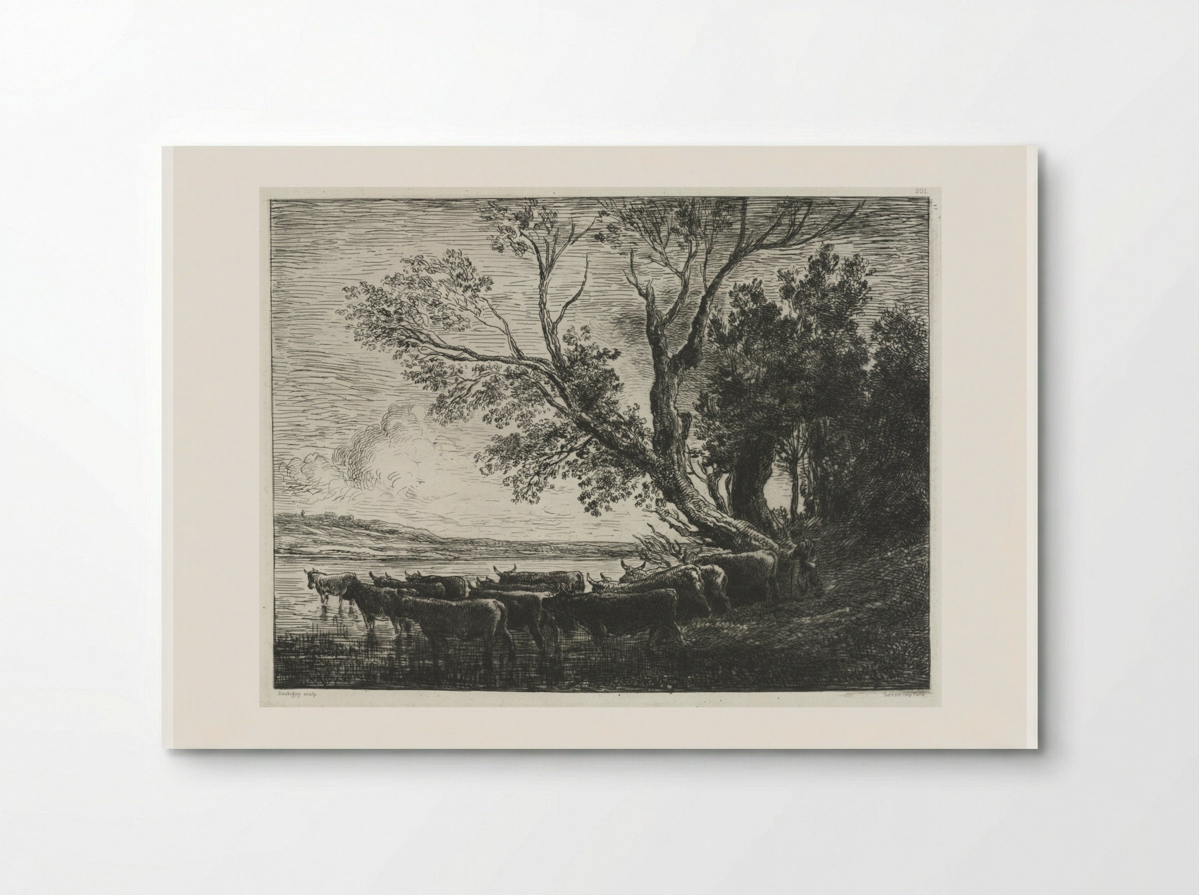 The Ford - Charles-François Daubigny - Poster