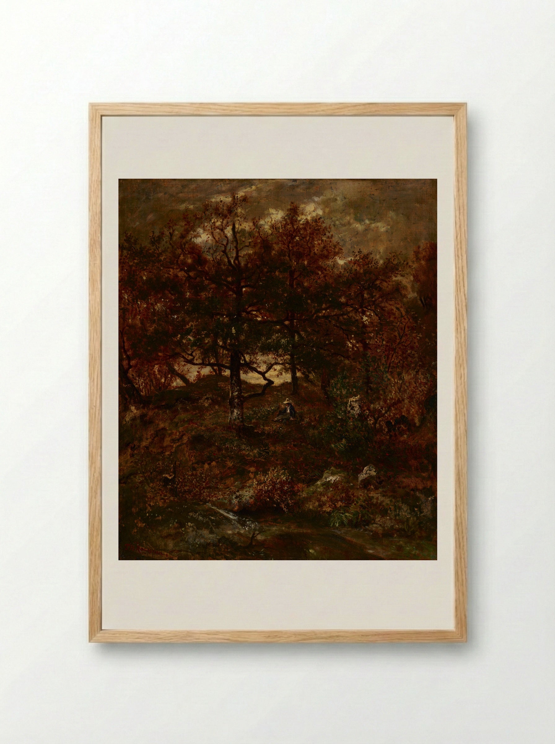 The Forest of Fontainebleau - Théodore Rousseau - Framed Print Wood