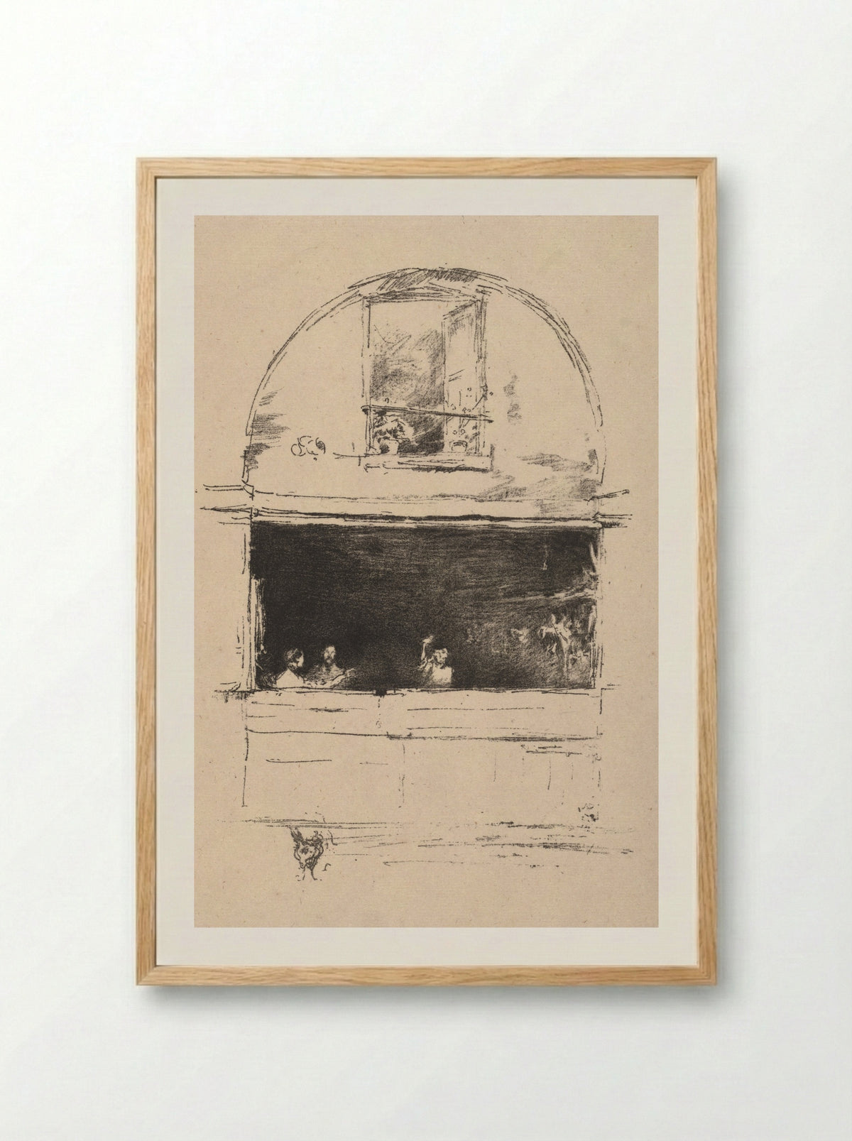 The Forge, Passage du Dragon - James McNeill Whistler - Framed Print Wood
