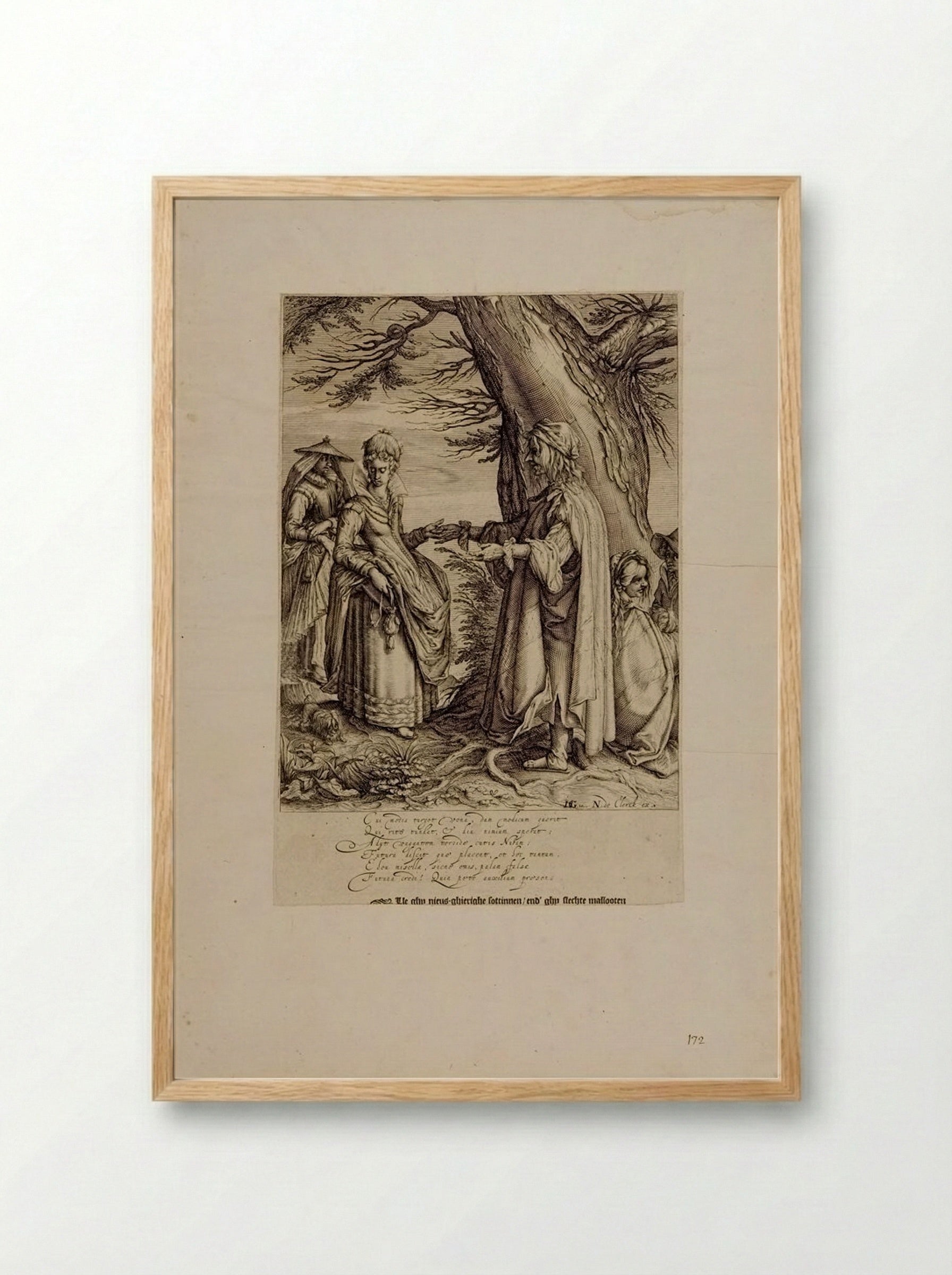 The Fortune-Teller - Andries Jacobsz Stock - Framed Print Wood