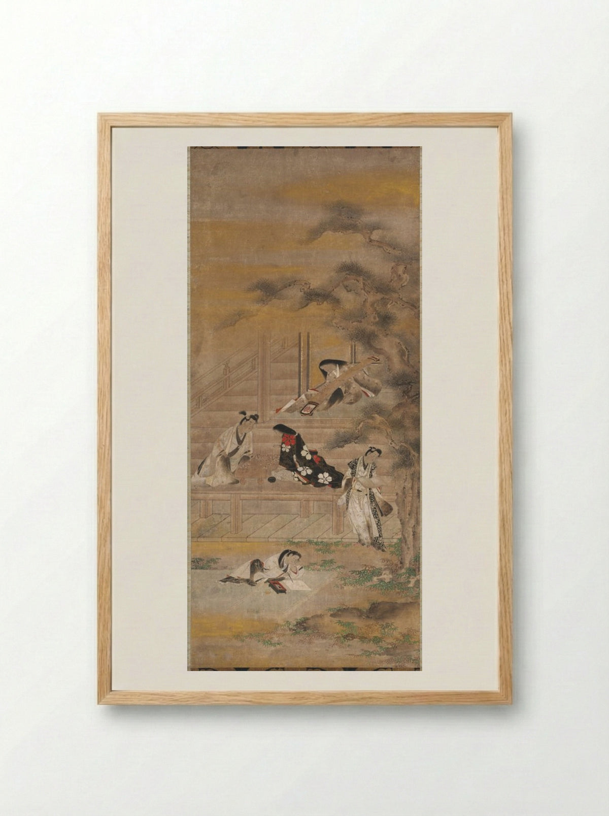 The Four Accomplishments - Iwasa Matabei - Framed Print Wood